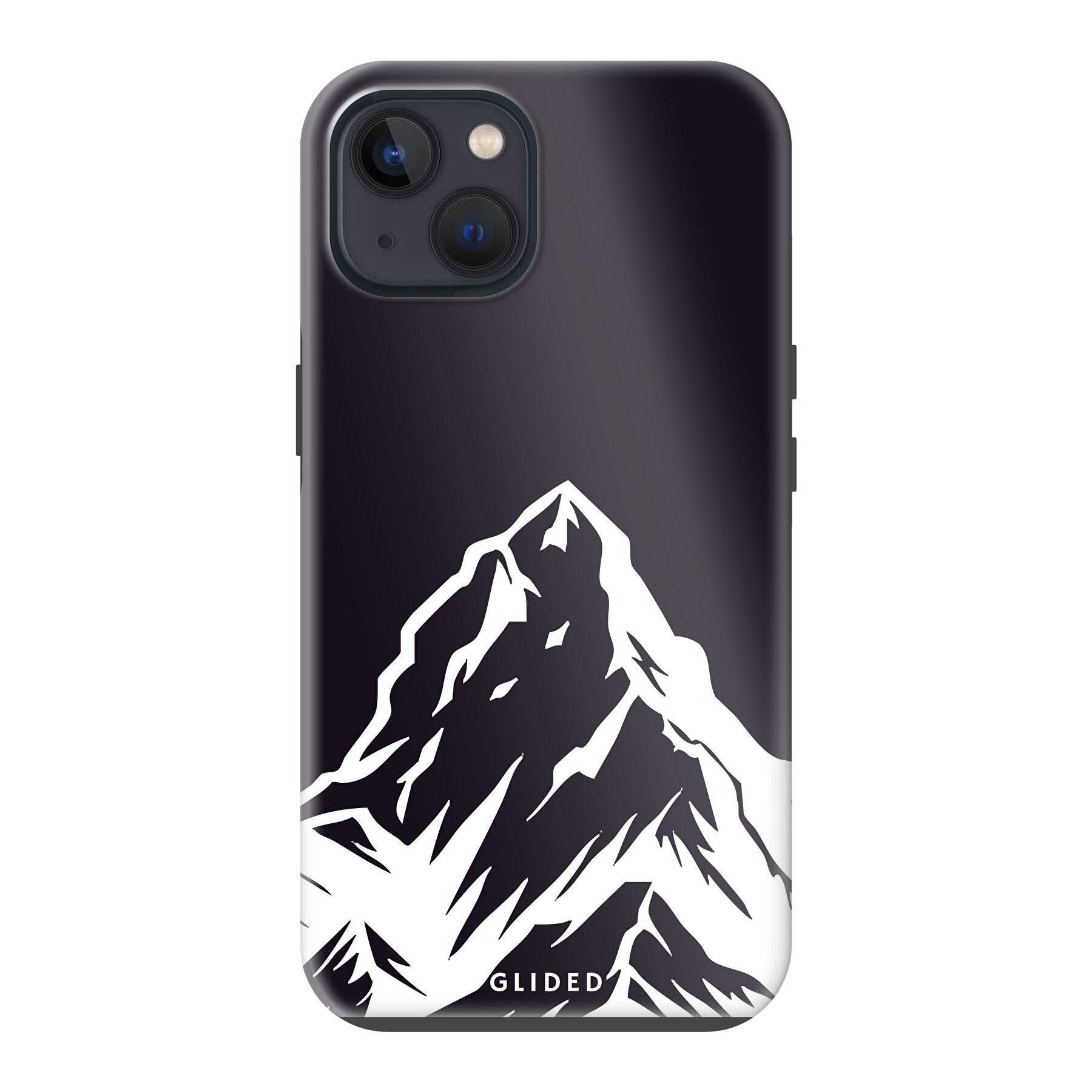 Alpine Adventure Handyhülle für iPhone 13 mit majestätischen Berggipfeln und Tälern, ideal für Naturfreunde.