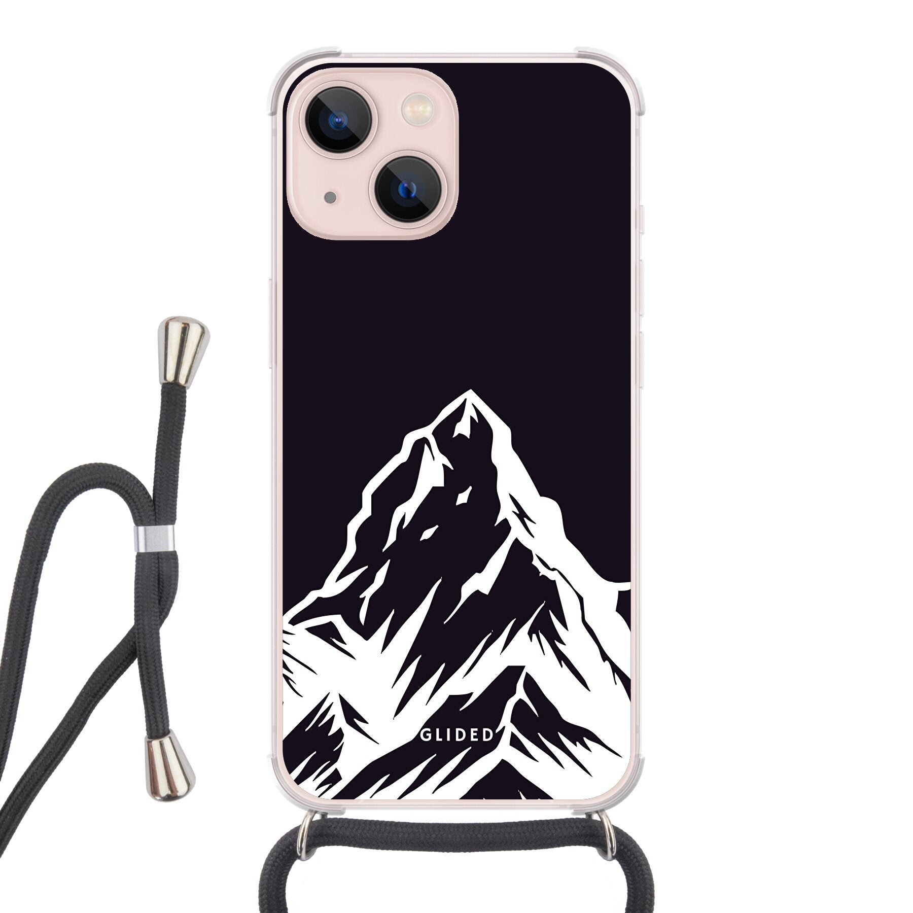 Alpine Adventure Handyhülle für iPhone 13 mit majestätischen Berggipfeln und Tälern, ideal für Naturfreunde.