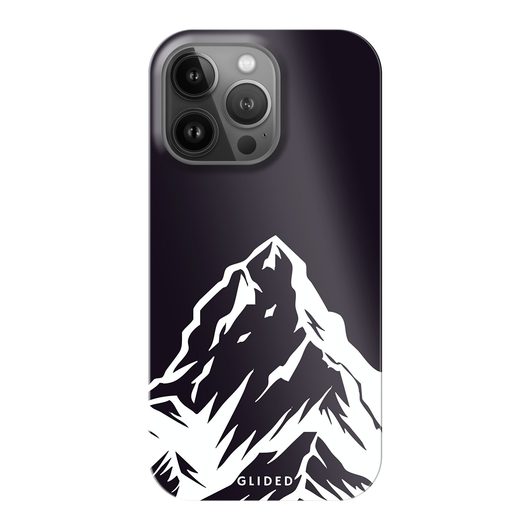 Alpine Adventure Handyhülle für iPhone 13 Pro mit majestätischen Berggipfeln und Tälern, ideal für Naturfreunde.