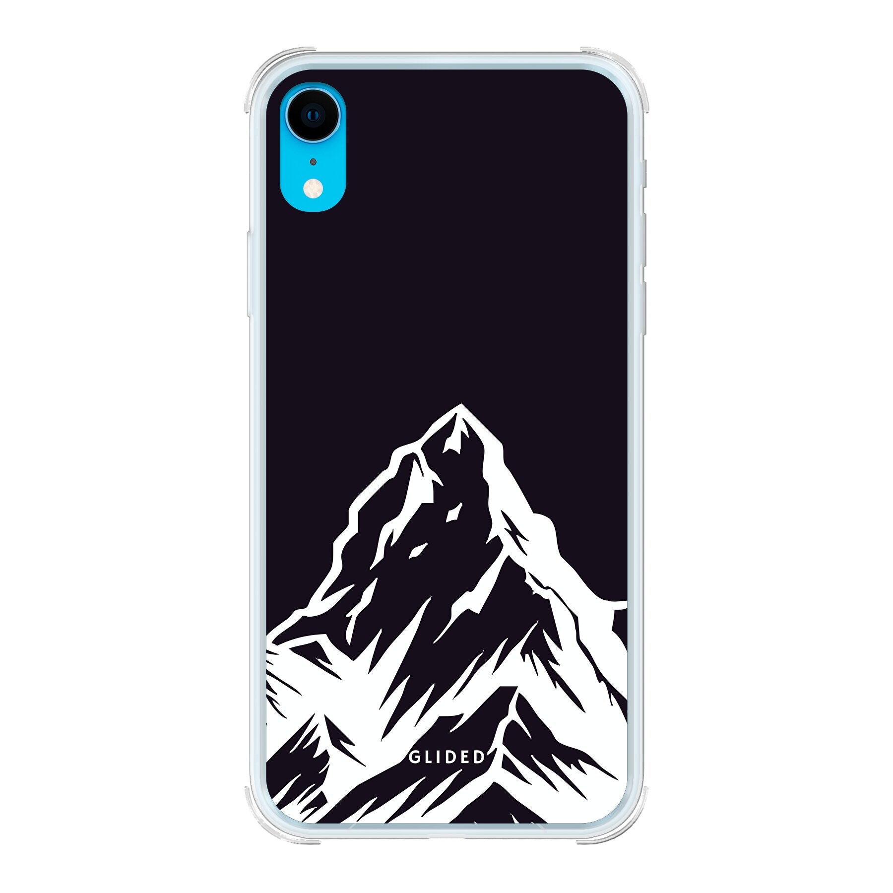 Alpine Adventure iPhone XR Handyhülle mit majestätischen Berggipfeln und Tälern, ideal für Naturliebhaber.