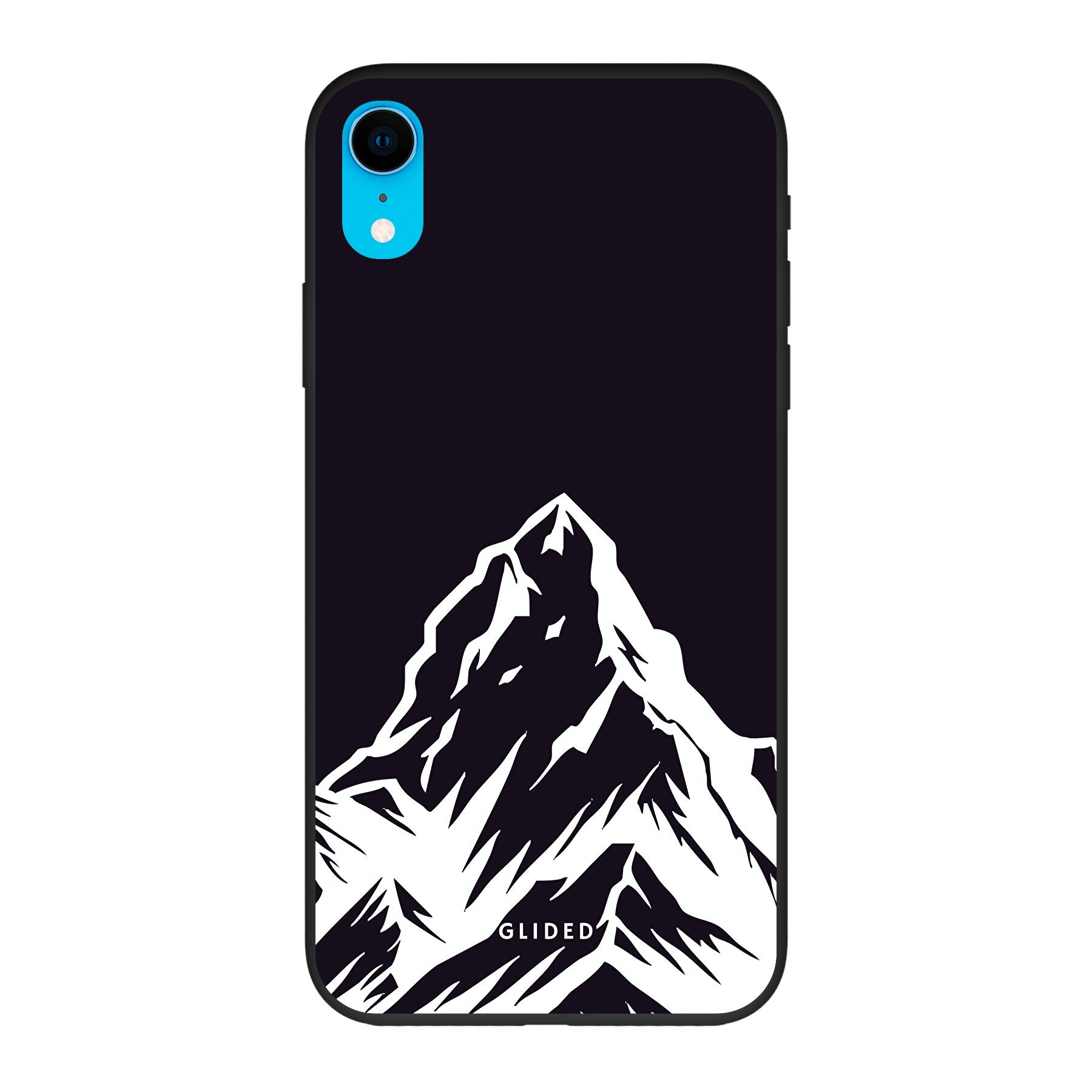 Alpine Adventure iPhone XR Handyhülle mit majestätischen Berggipfeln und Tälern, ideal für Naturliebhaber.