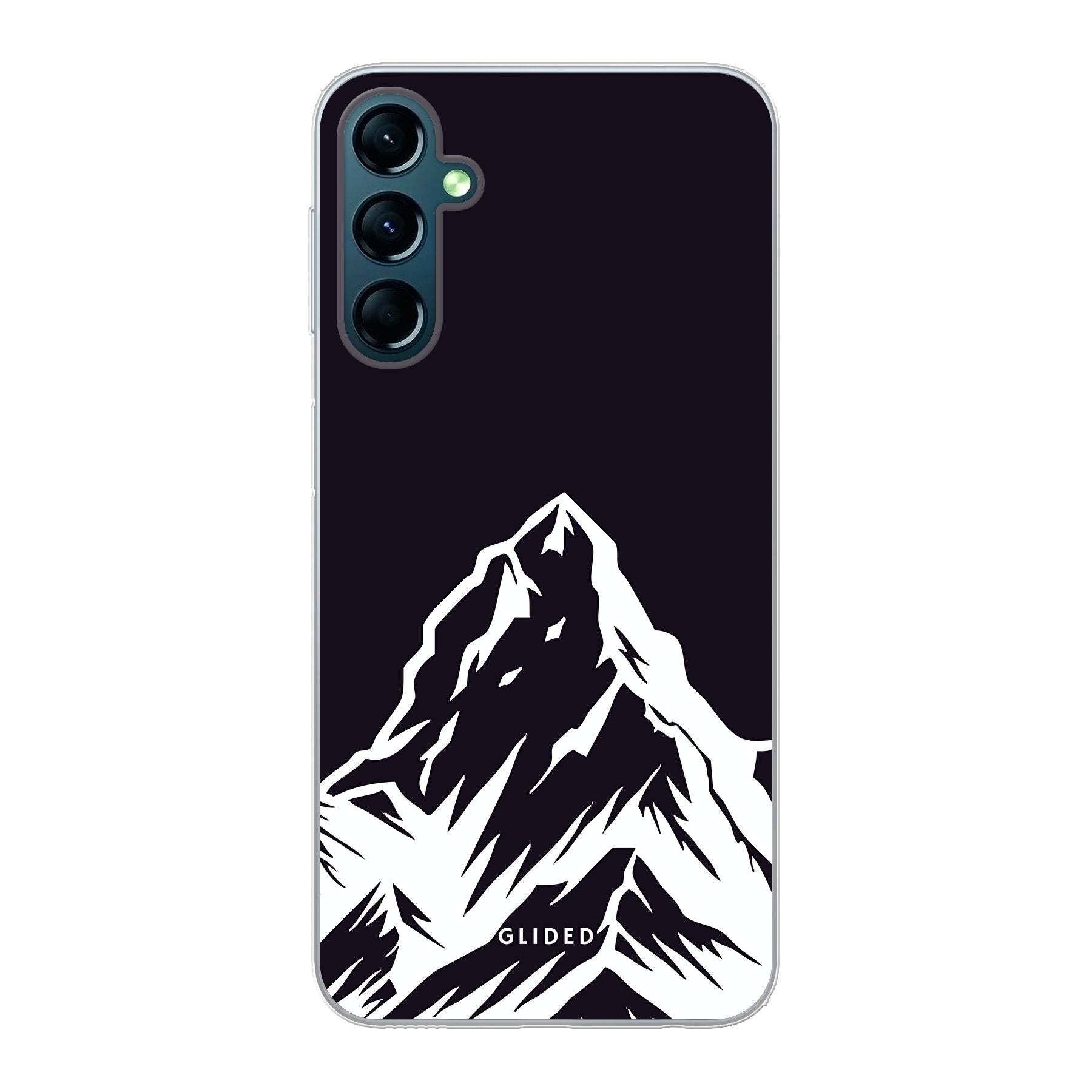 Alpine Adventure Handyhülle für Samsung Galaxy A24 mit majestätischen Berggipfeln und Tälern, ideal für Naturfreunde.