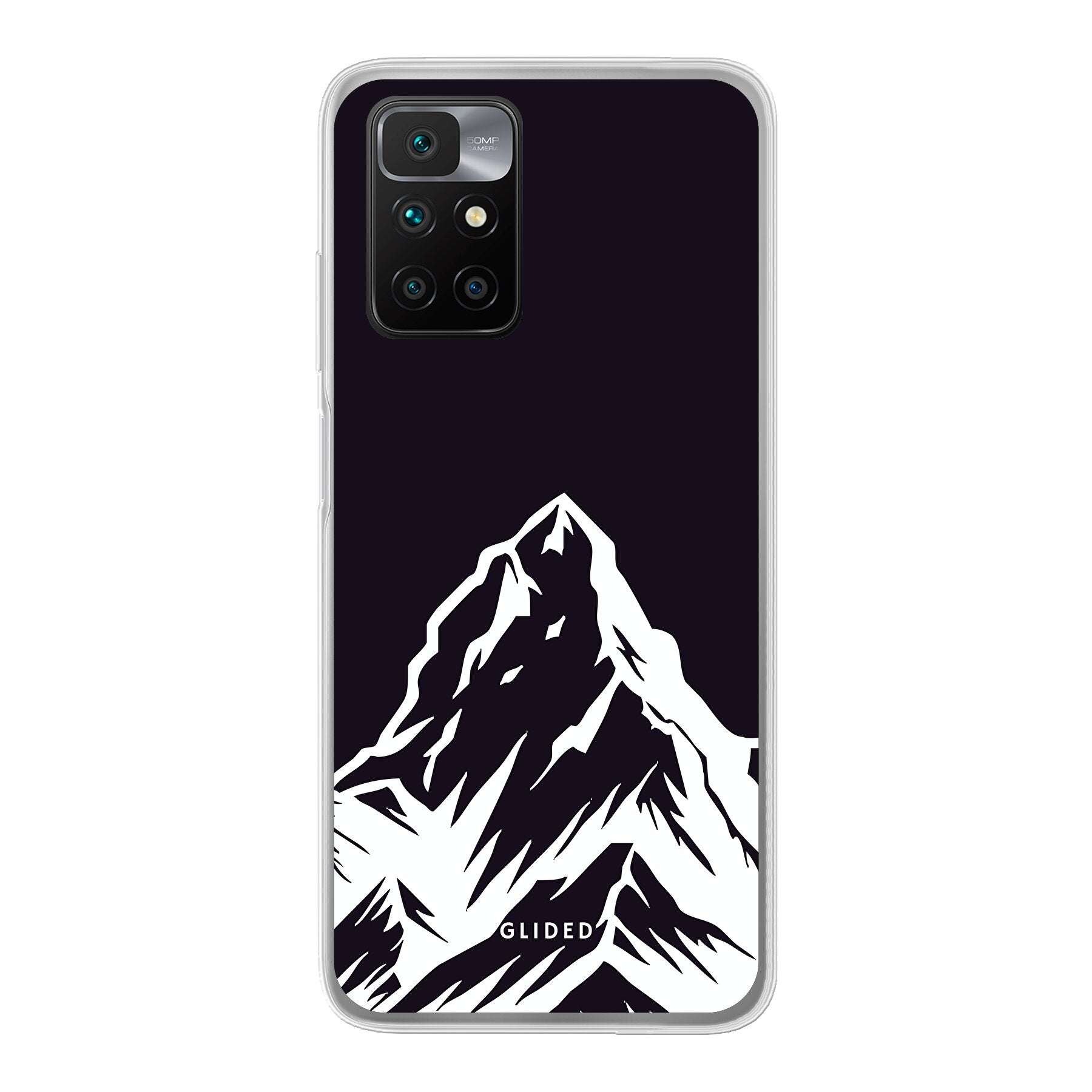 Alpine Adventure Handyhülle für Xiaomi Redmi 10 mit majestätischen Berggipfeln und Tälern, idealer Schutz und stilvolles Design.