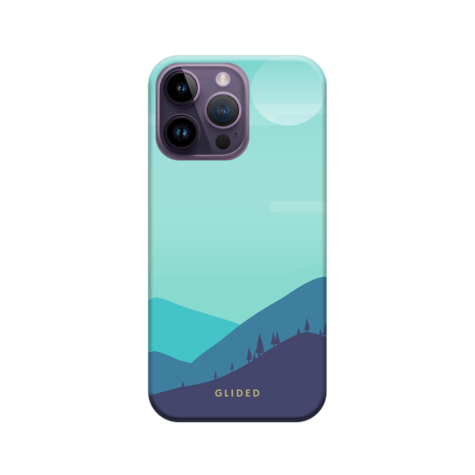 Die 'Alpine' iPhone 14 Pro Max Handyhülle mit einzigartigem Bergdesign, bietet Schutz und Stil für dein Smartphone.