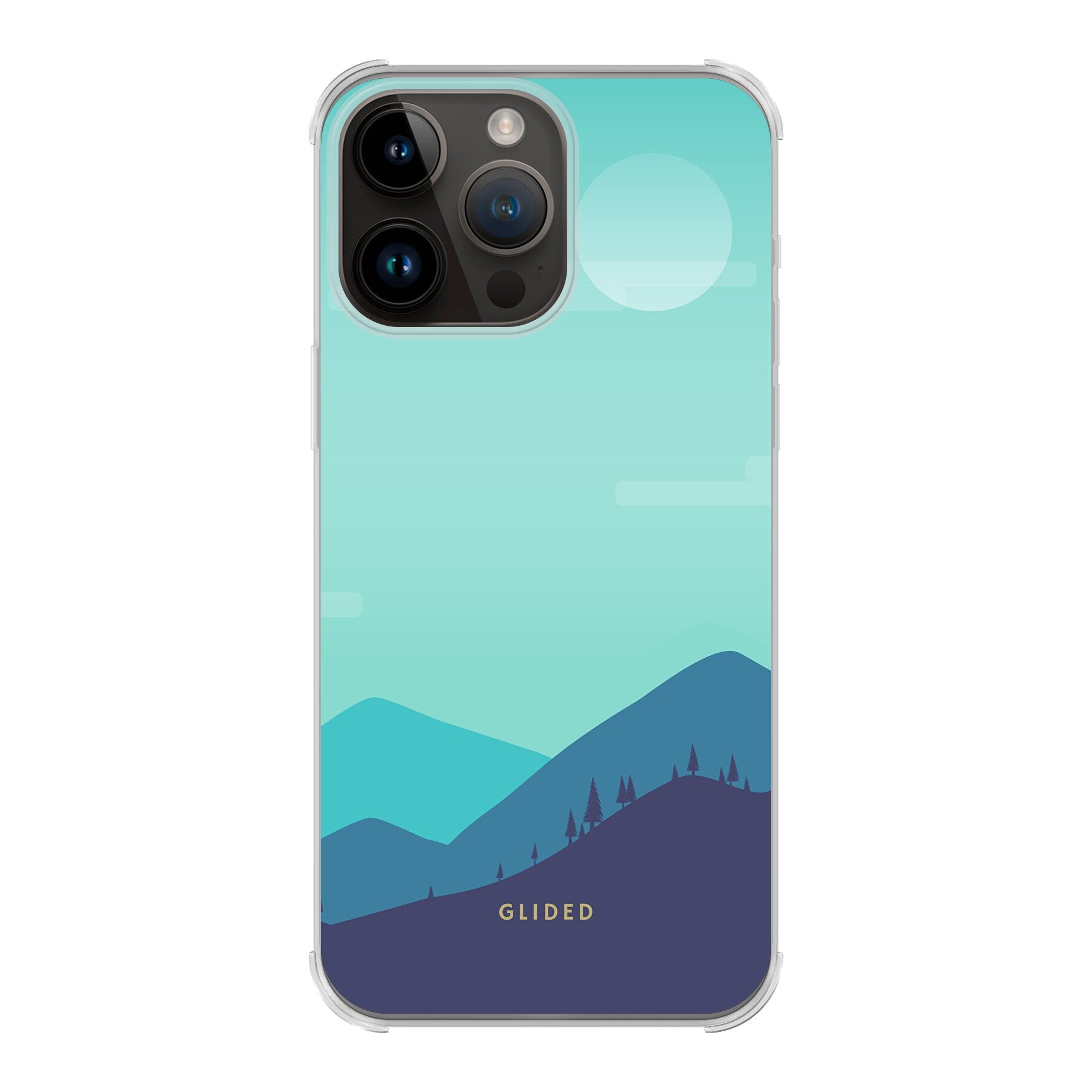 Die 'Alpine' iPhone 14 Pro Max Handyhülle mit einzigartigem Bergdesign, bietet Schutz und Stil für dein Smartphone.