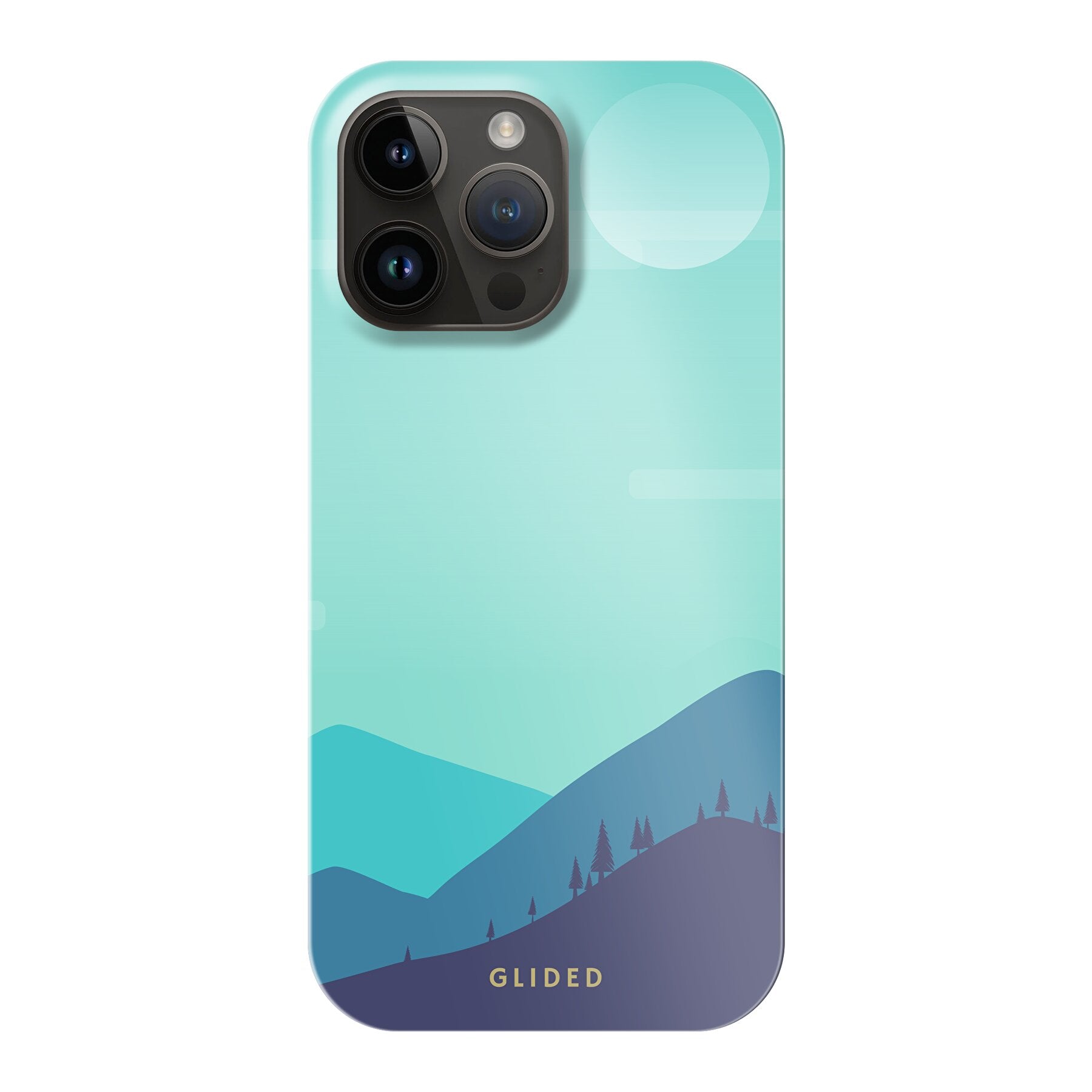 Die 'Alpine' iPhone 14 Pro Max Handyhülle mit einzigartigem Bergdesign, bietet Schutz und Stil für dein Smartphone.