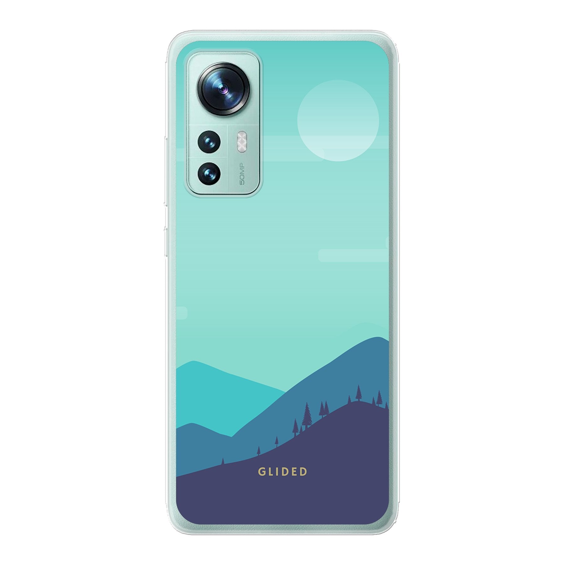 Xiaomi 12 Pro Handyhülle im Alpine Design mit Bergmotiv, bietet Schutz und Stil.