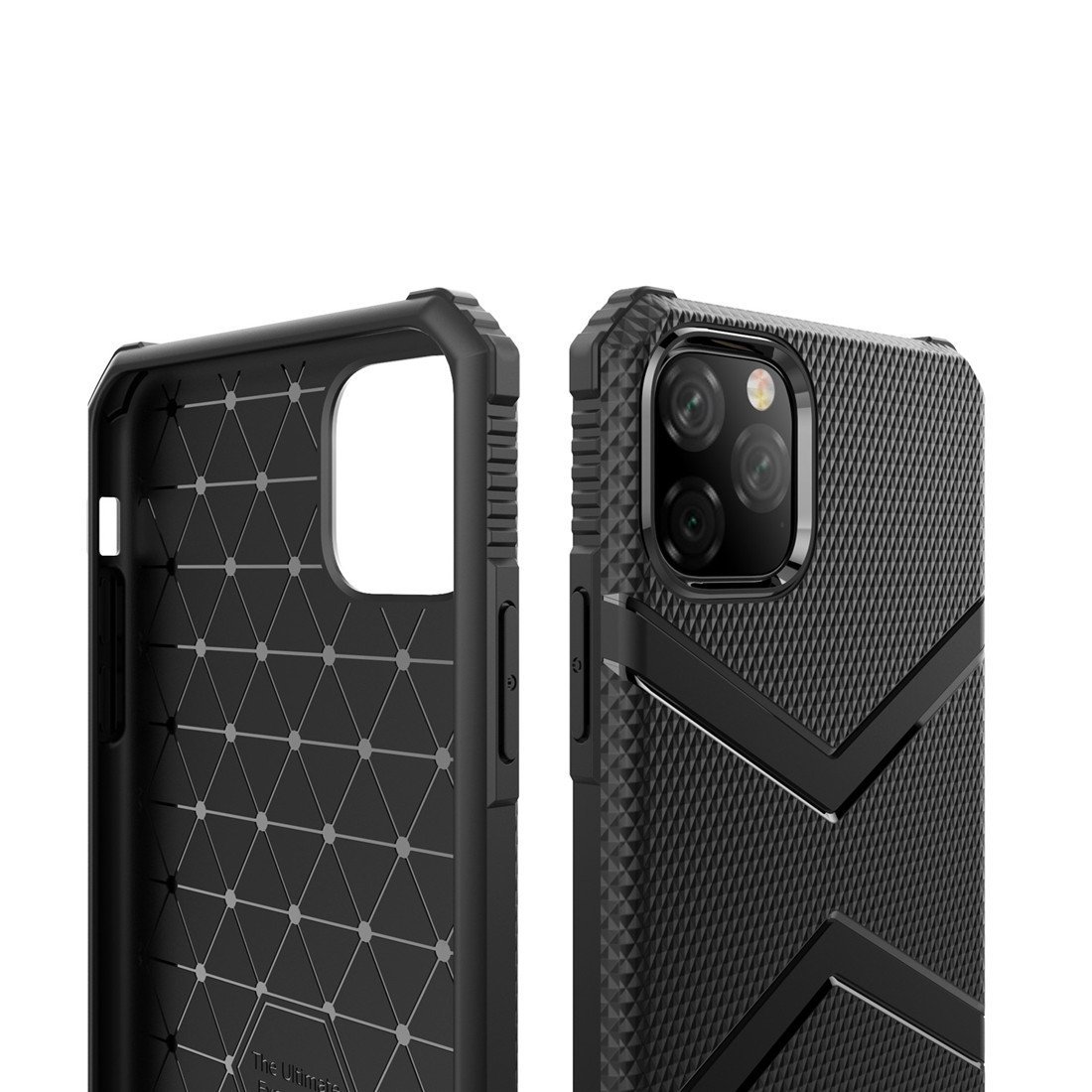 AMZER Diamond Design TPU Protective Case for iPhone XI, showcasing its stylish diamond texture and perfect fit.