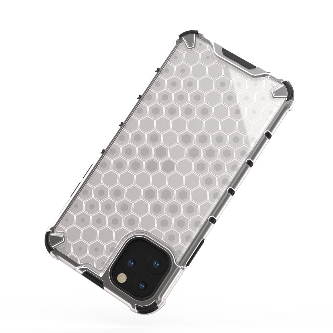 AMZER Honeycomb SlimGrip Hybrid Bumper Case for iPhone XI in various colors, showcasing its stylish honeycomb design and dual-layer protection.