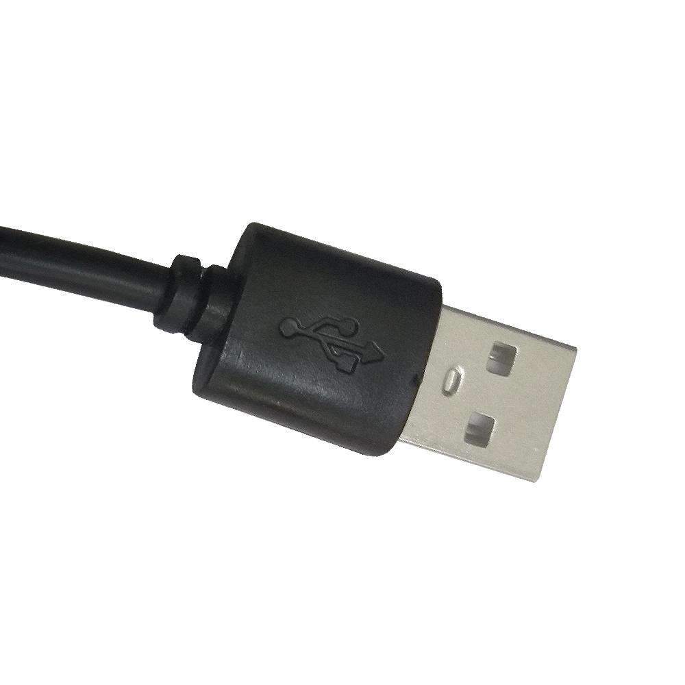 Amzer Micro USB to USB 2.0 Data Sync and Charge Cable, 1ft long, black color, ideal for charging and data transfer.