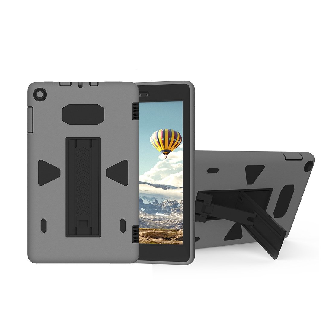 AMZER PC+Silicone Shockproof Protective Back Cover for tablets, showcasing its sleek design and durable materials.