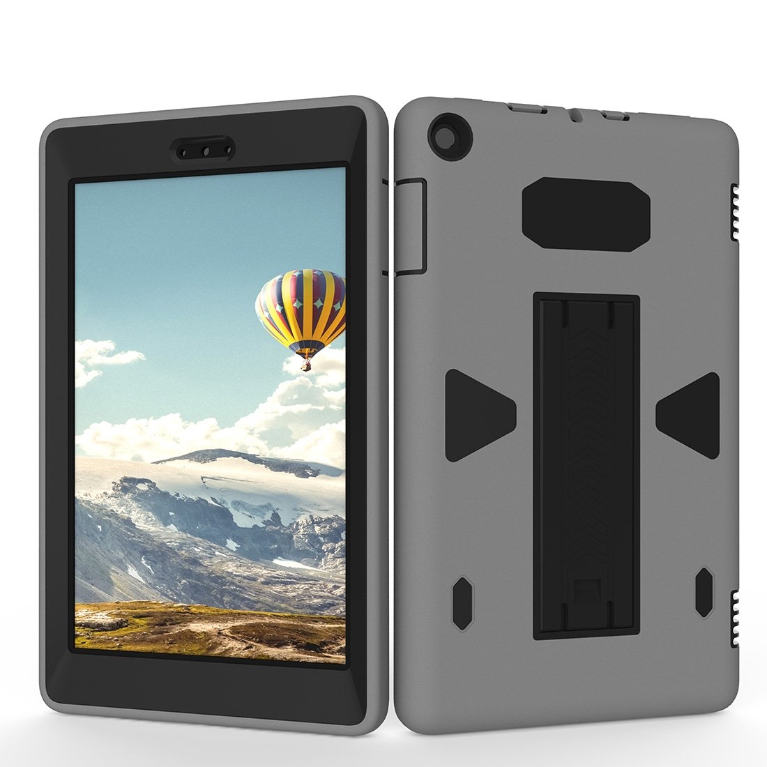 AMZER PC+Silicone Shockproof Protective Back Cover for tablets, showcasing its sleek design and durable materials.