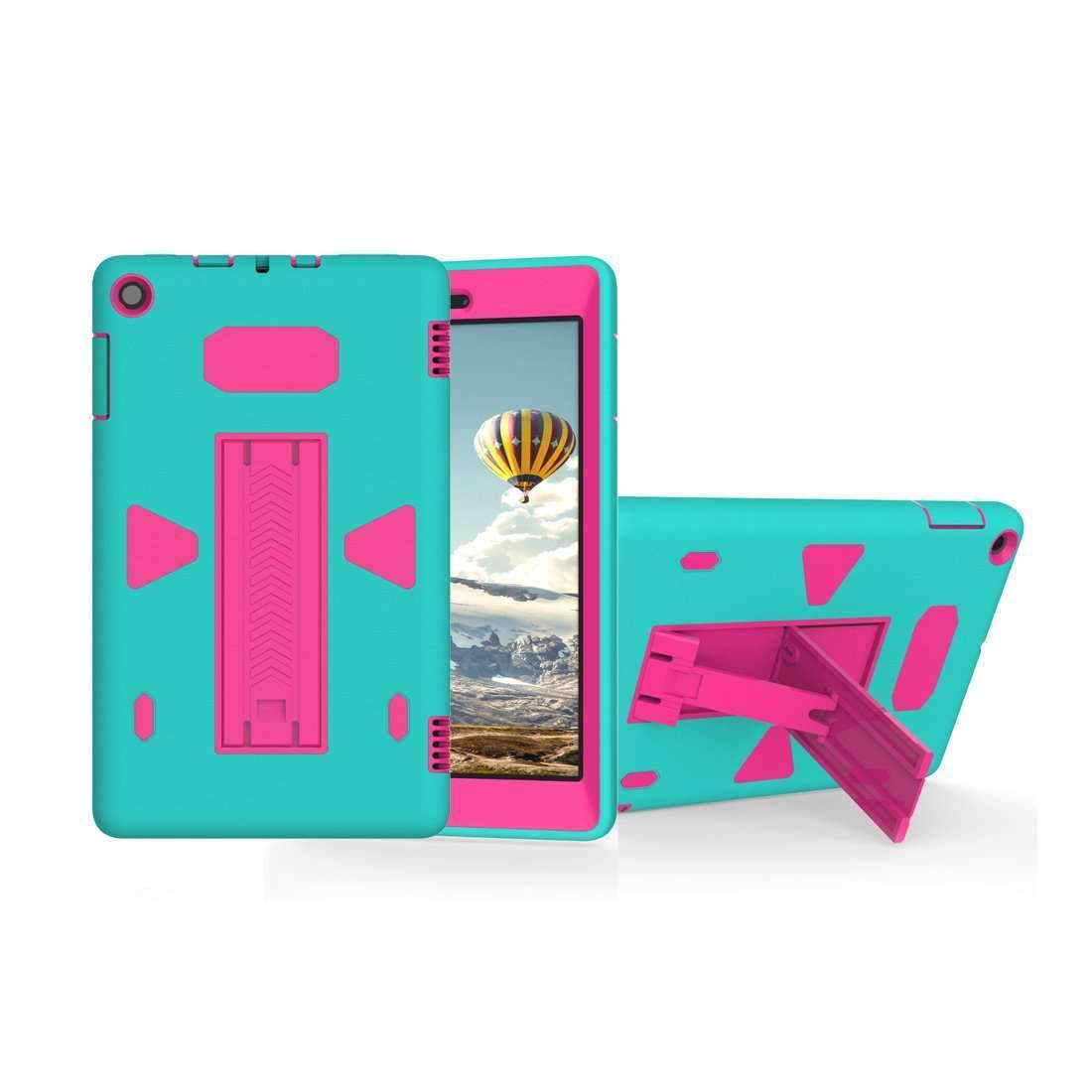 AMZER PC+Silicone Shockproof Protective Back Cover for tablets, showcasing its sleek design and durable materials.