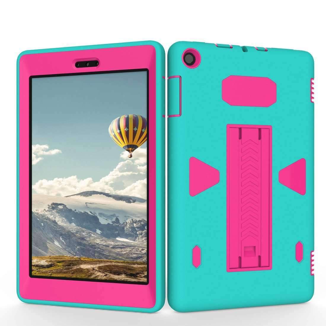 AMZER PC+Silicone Shockproof Protective Back Cover for tablets, showcasing its sleek design and durable materials.