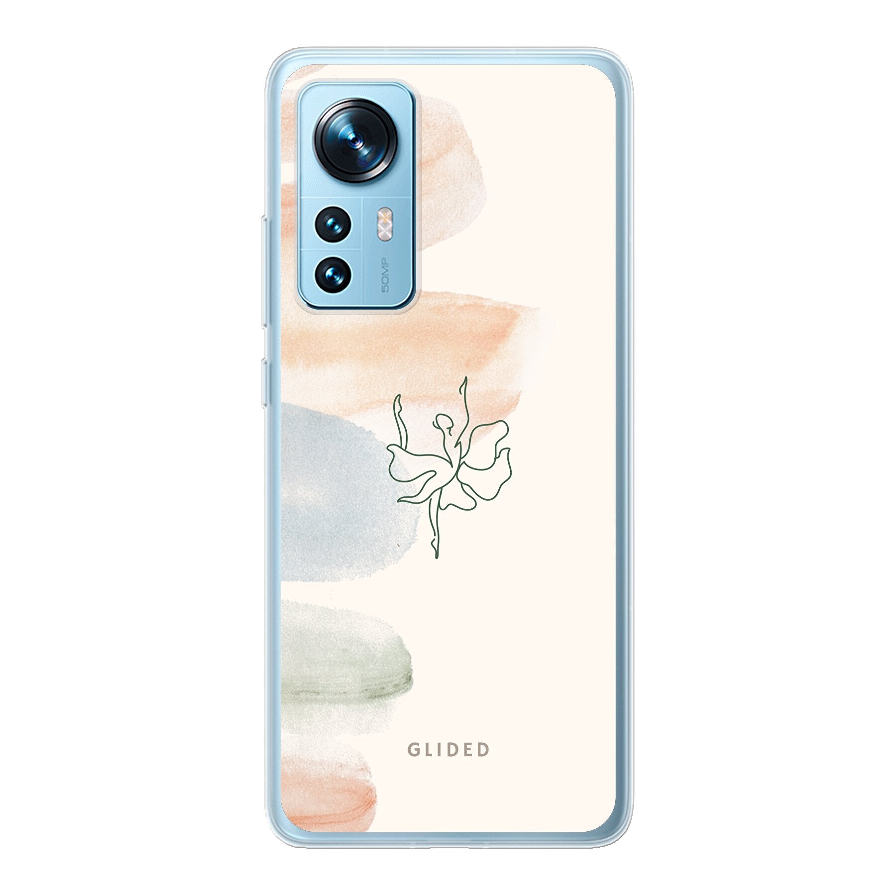 Aquarelle Xiaomi 12 Handyhülle mit Ballerina-Design in sanften Pastellfarben, elegant und schützend.