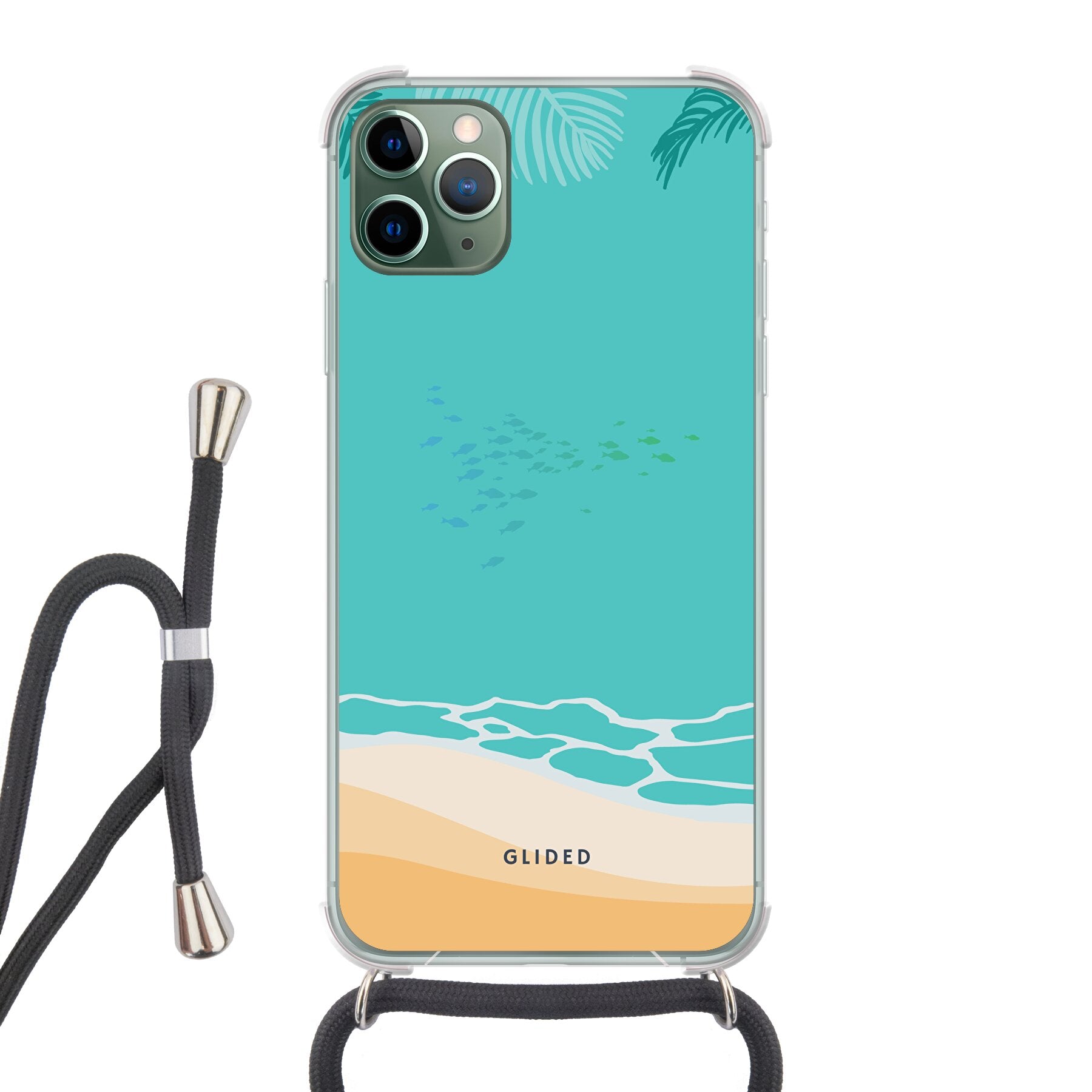 Beachy iPhone 11 Pro Max Handyhülle mit einzigartigem Stranddesign, bietet Schutz und Stil.