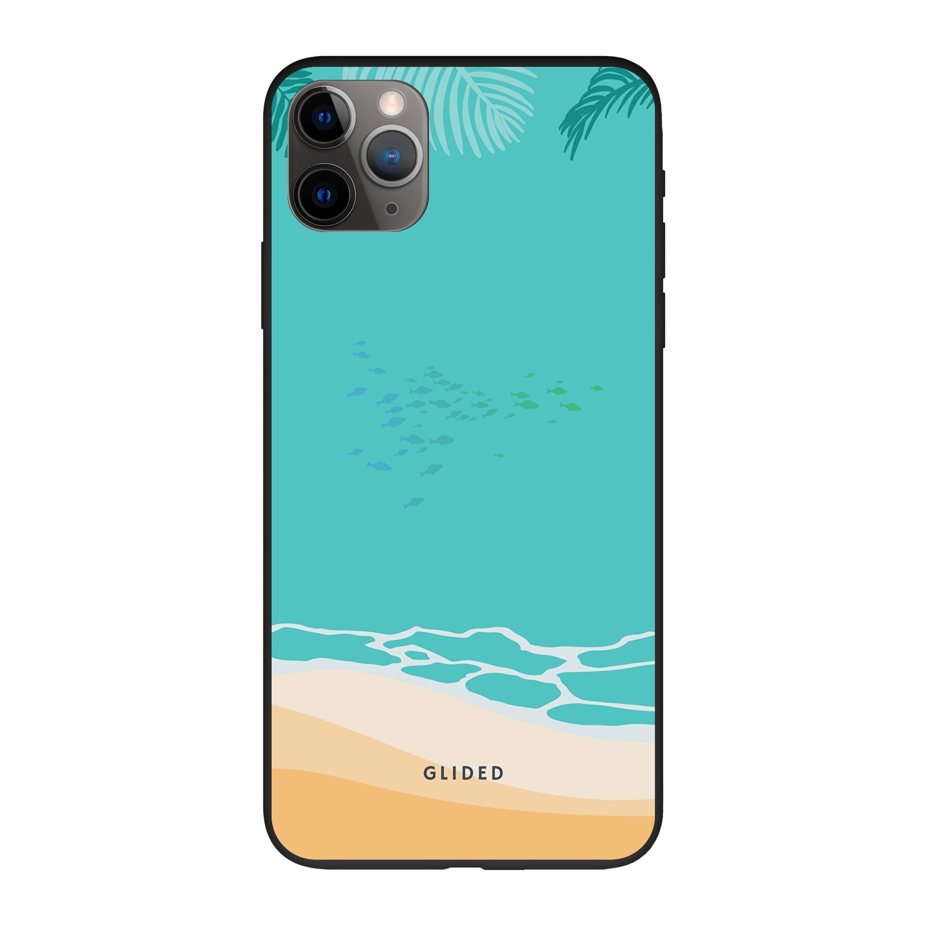 Beachy iPhone 11 Pro Max Handyhülle mit einzigartigem Stranddesign, bietet Schutz und Stil.