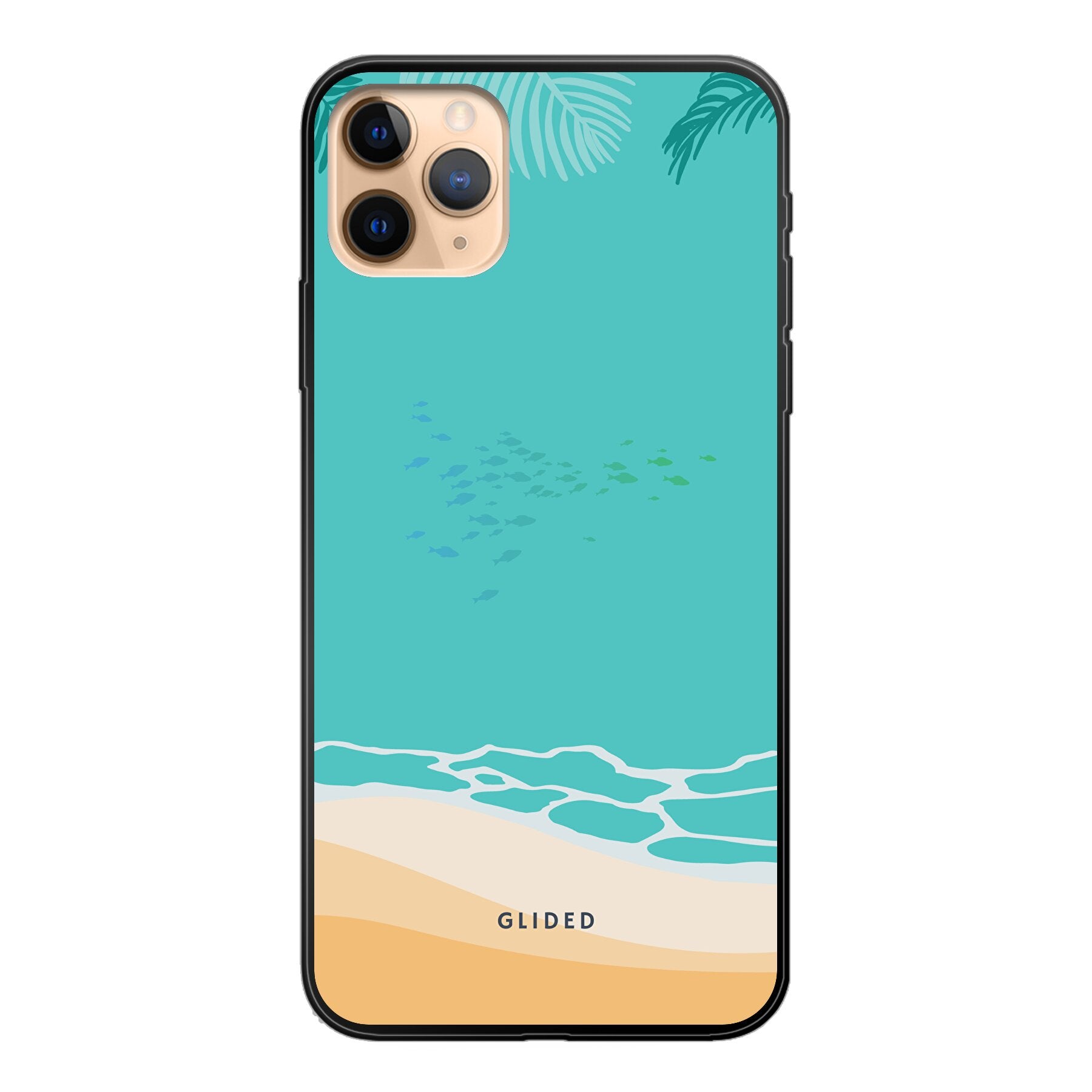 Beachy iPhone 11 Pro Max Handyhülle mit einzigartigem Stranddesign, bietet Schutz und Stil.