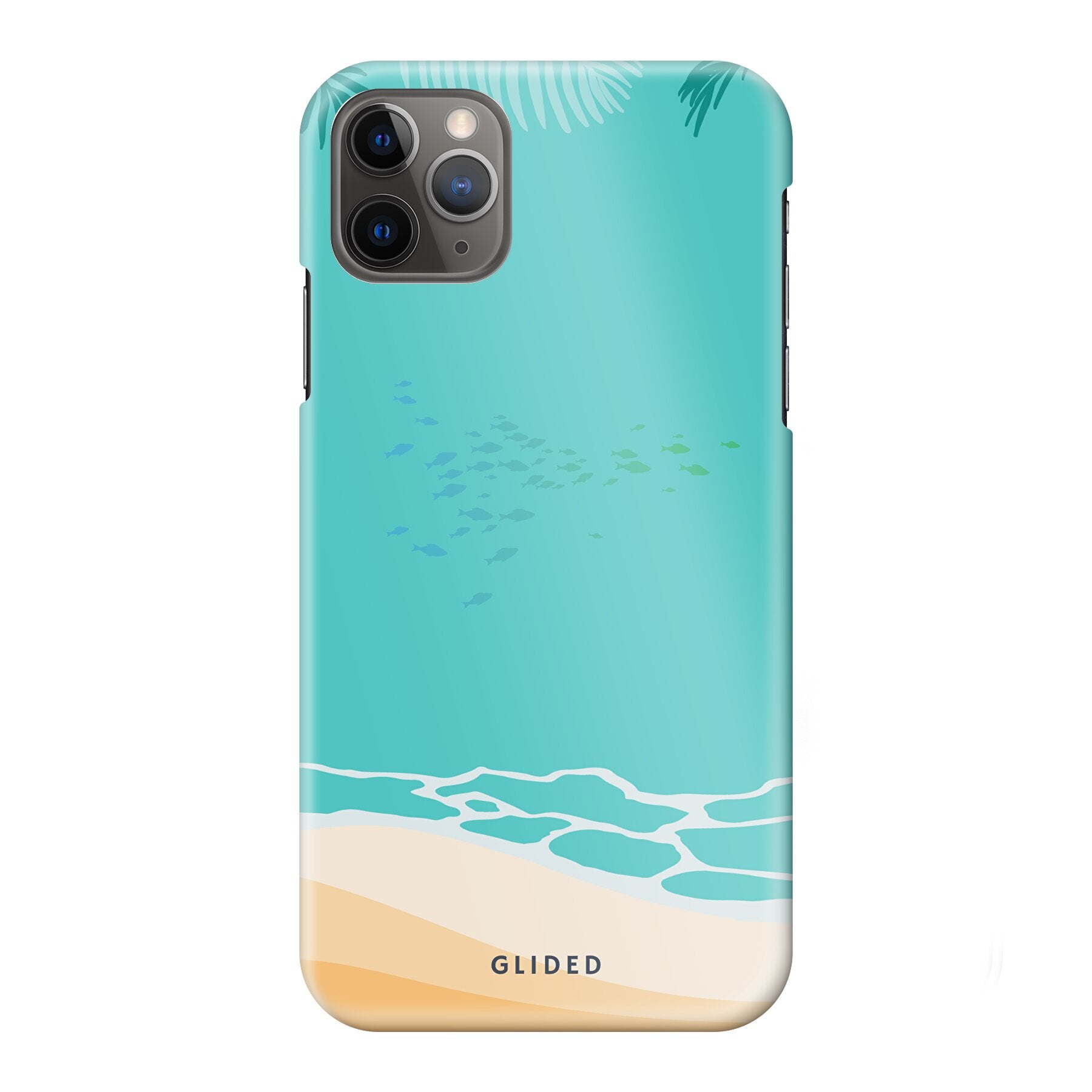 Beachy iPhone 11 Pro Max Handyhülle mit einzigartigem Stranddesign, bietet Schutz und Stil.