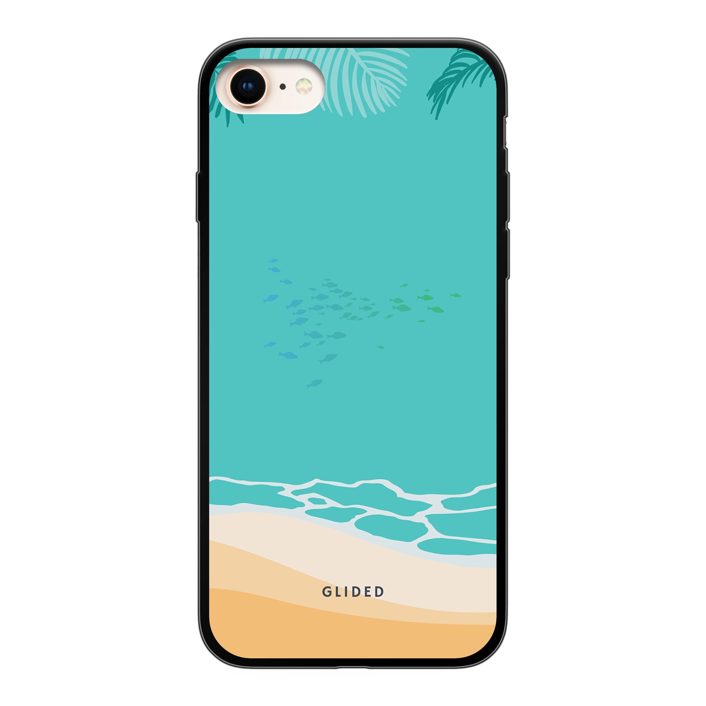 Beachy iPhone 7 Handyhülle mit einzigartigem Stranddesign, idealer Schutz und schlankes Profil.