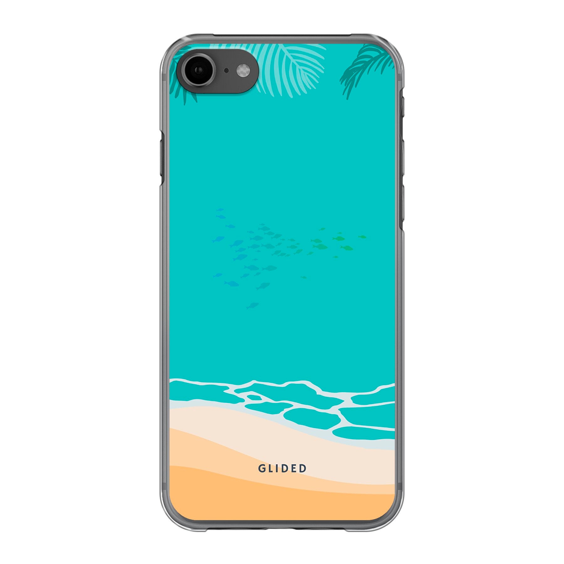 Beachy iPhone 7 Handyhülle mit einzigartigem Stranddesign, idealer Schutz und schlankes Profil.