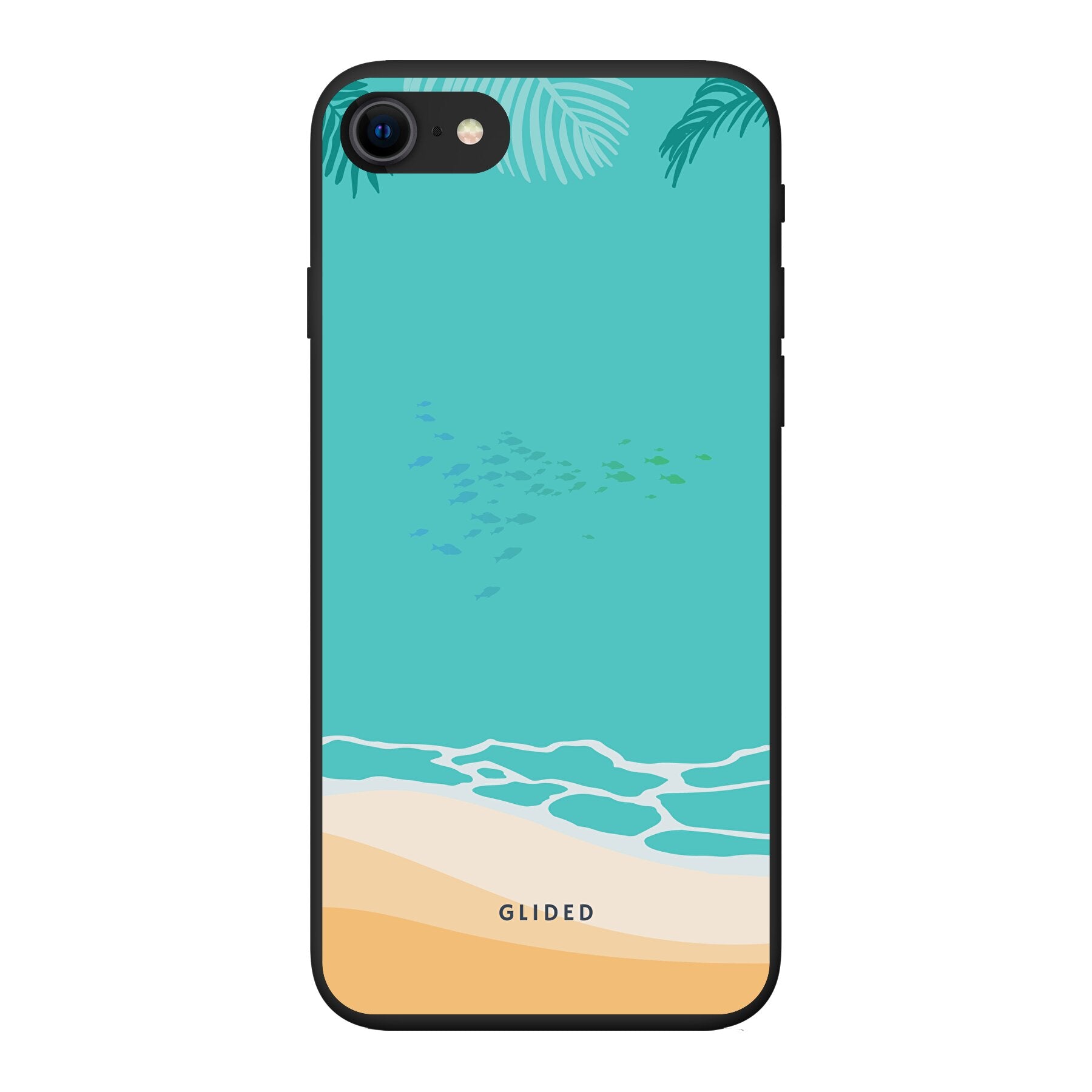 Beachy iPhone 7 Handyhülle mit einzigartigem Stranddesign, idealer Schutz und schlankes Profil.