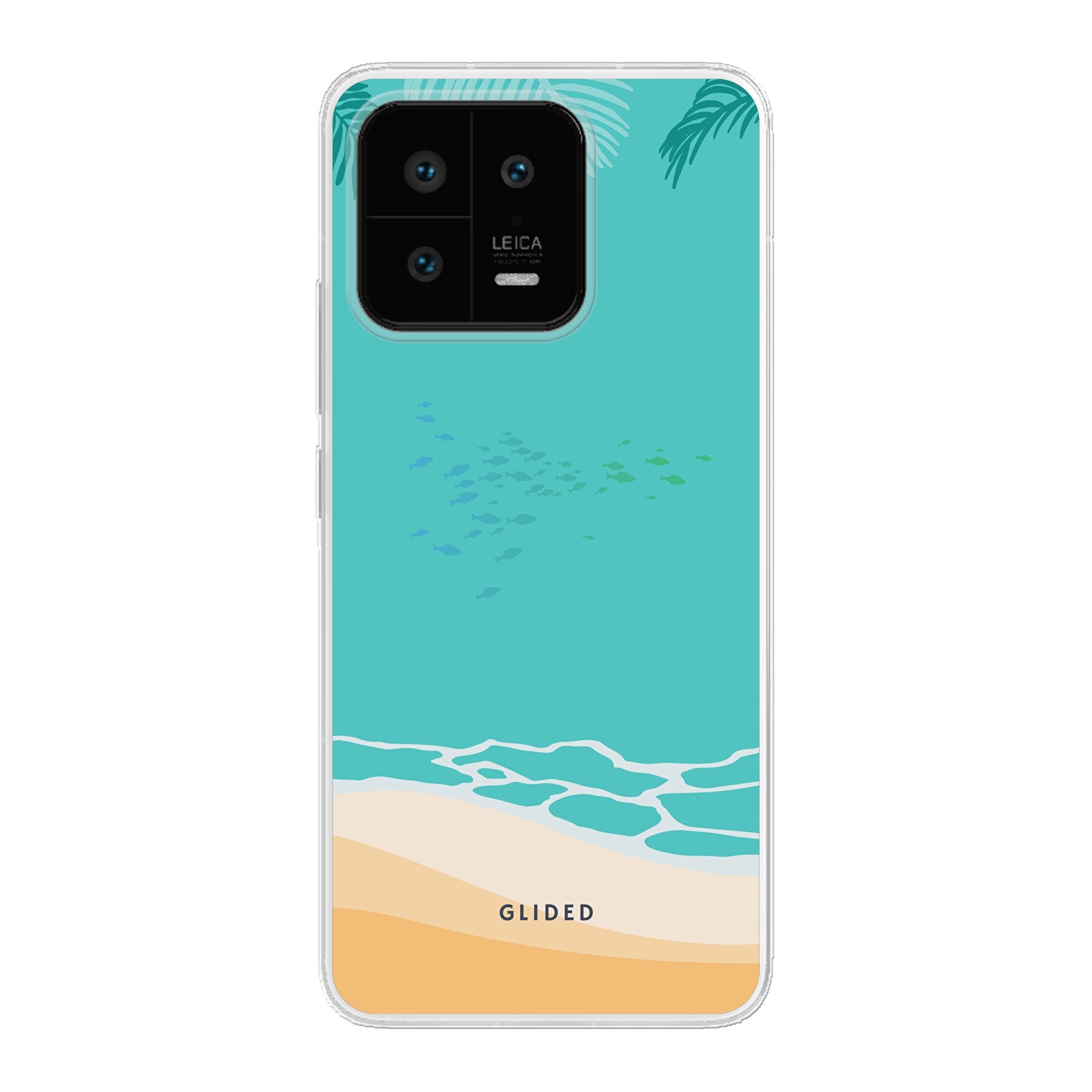 Beachy-Hülle für Xiaomi 13 mit lebendigem Stranddesign, bietet stilvollen Schutz und präzise Aussparungen.