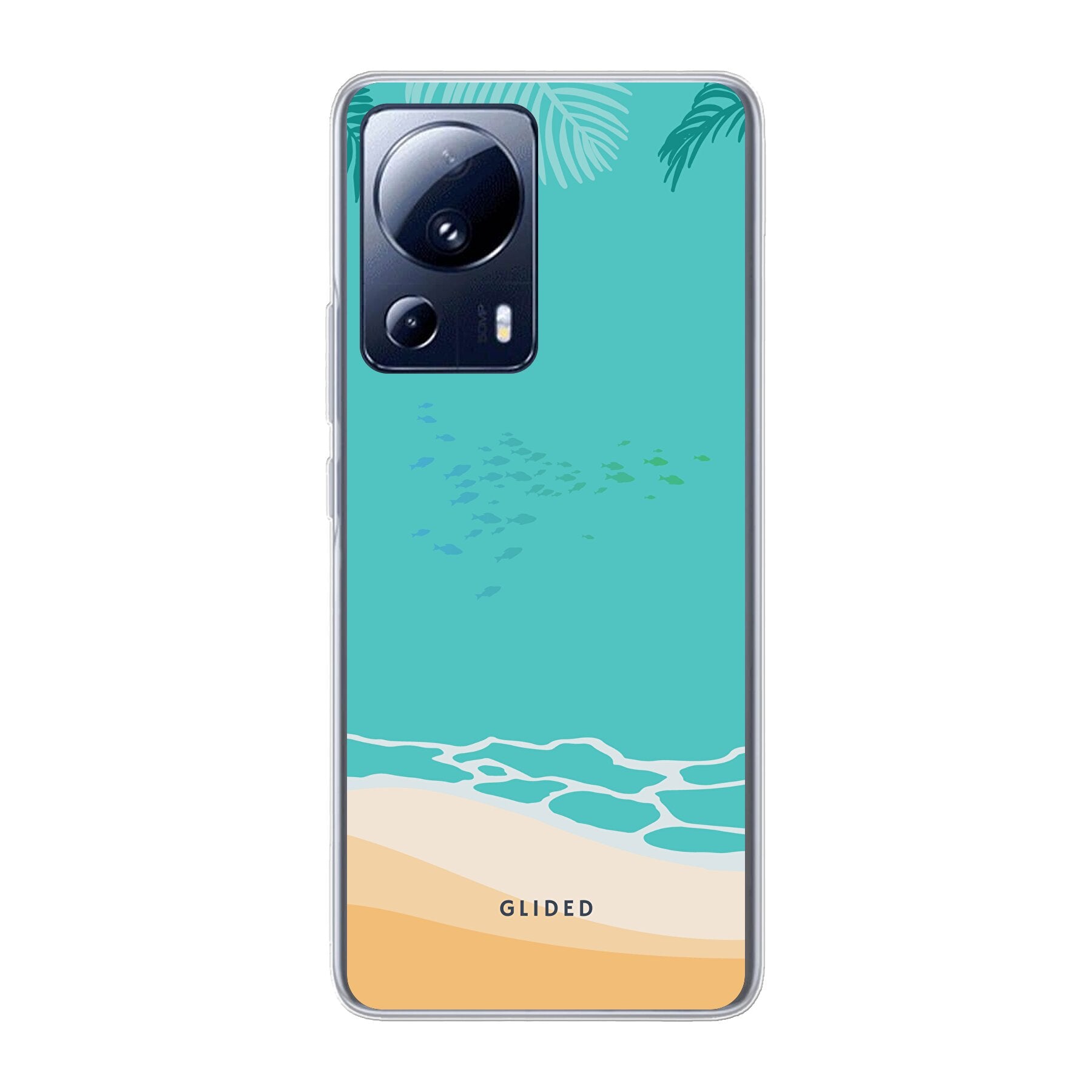 Beachy-Hülle für Xiaomi 13 Lite mit lebendigem Stranddesign, bietet stilvollen Schutz und präzise Aussparungen.