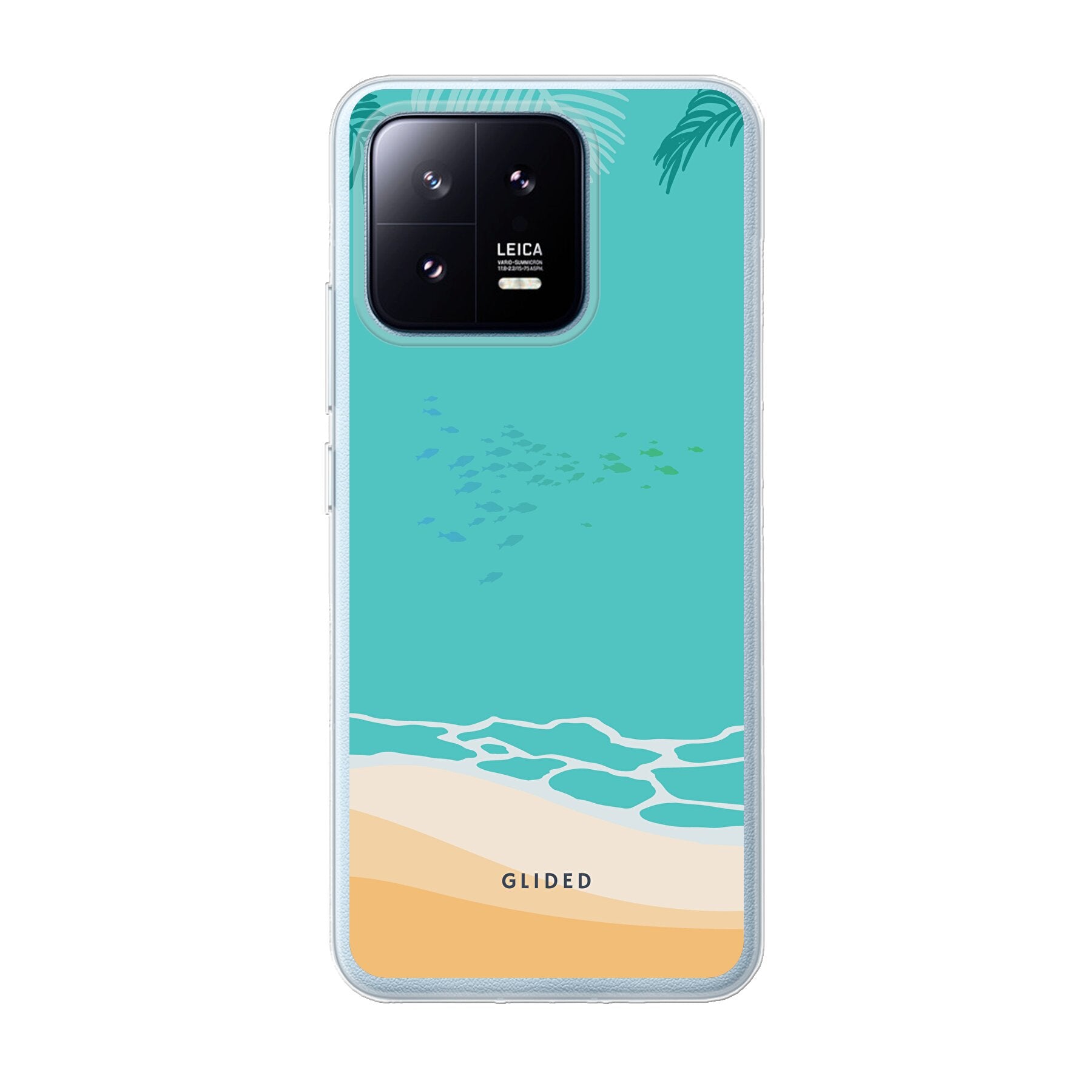 Beachy-Hülle für Xiaomi 13 Pro mit lebendigem Stranddesign, bietet Schutz und Stil.