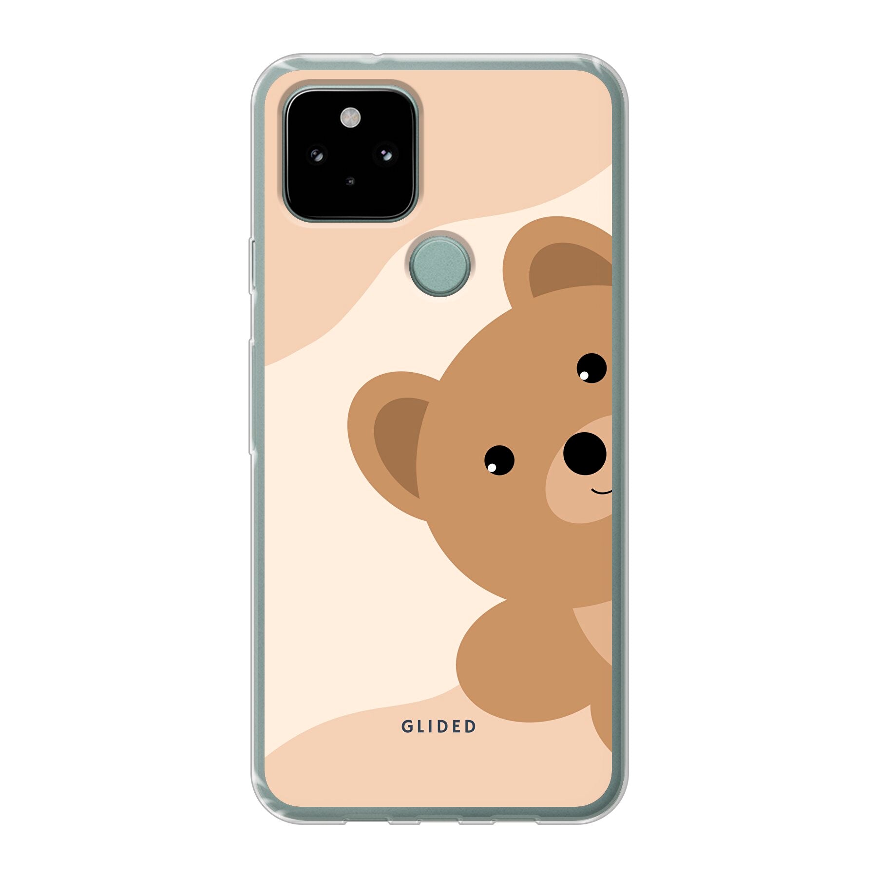 BearLove Google Pixel 5 Handyhülle mit süßem Bärendesign, idealer Schutz und stilvolles Aussehen.