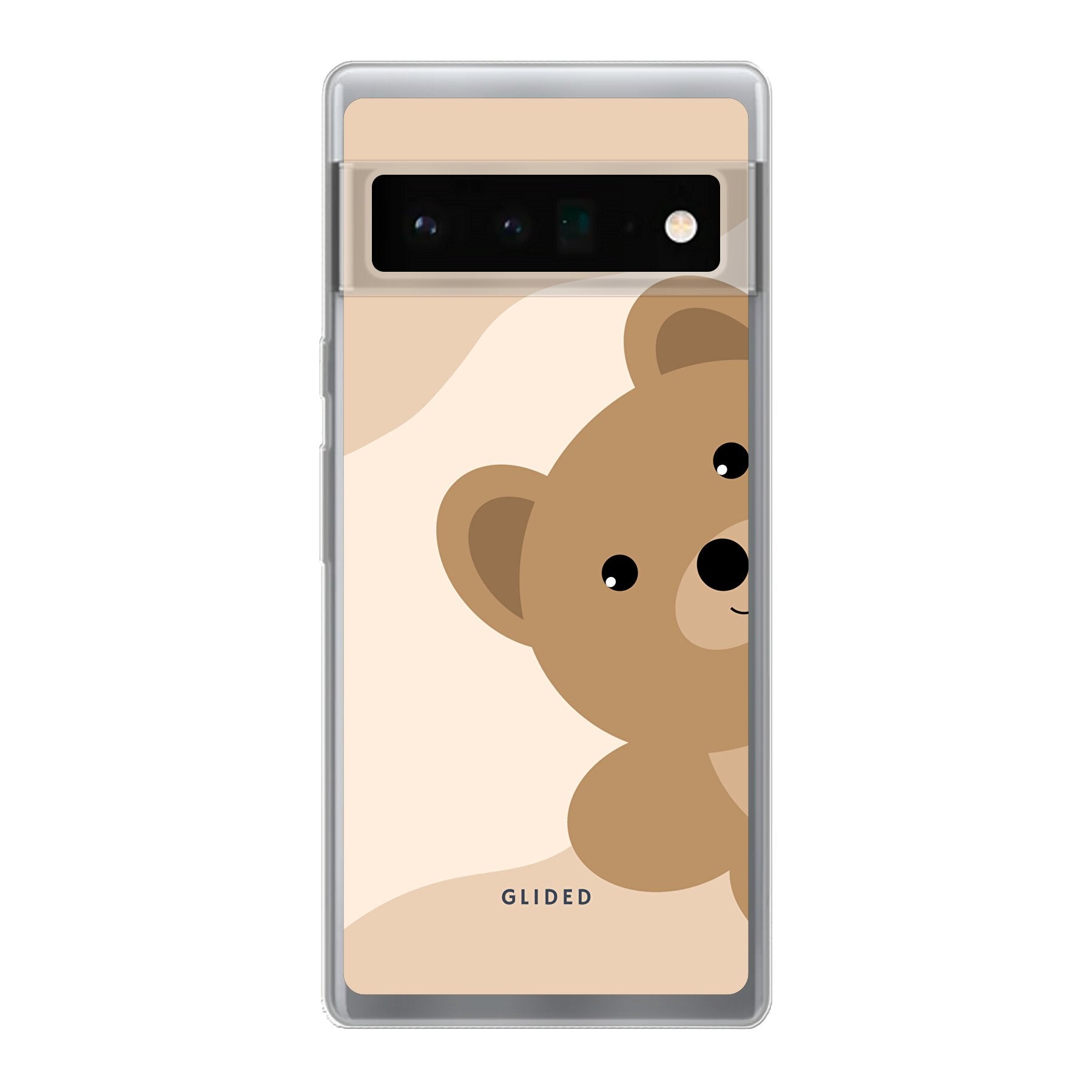 BearLove Google Pixel 6 Pro Handyhülle mit süßem Bärendesign, bietet Schutz und Stil für dein Gerät.