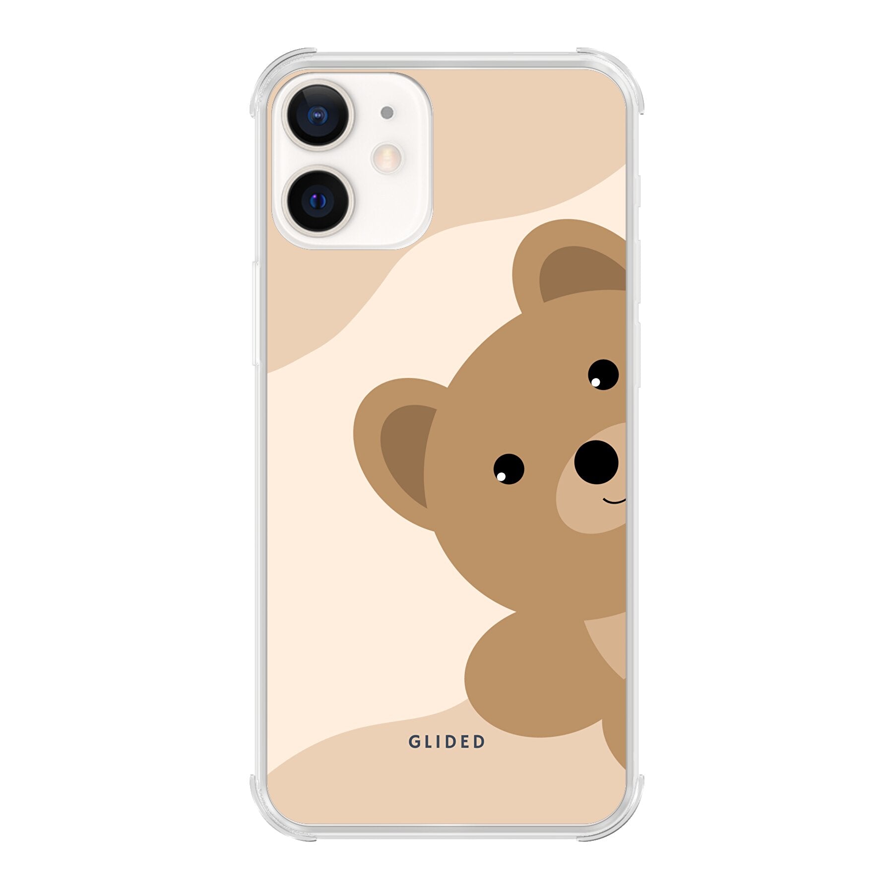 BearLove iPhone 12 Handyhülle mit süßem Bärendesign, bietet Schutz und Stil.