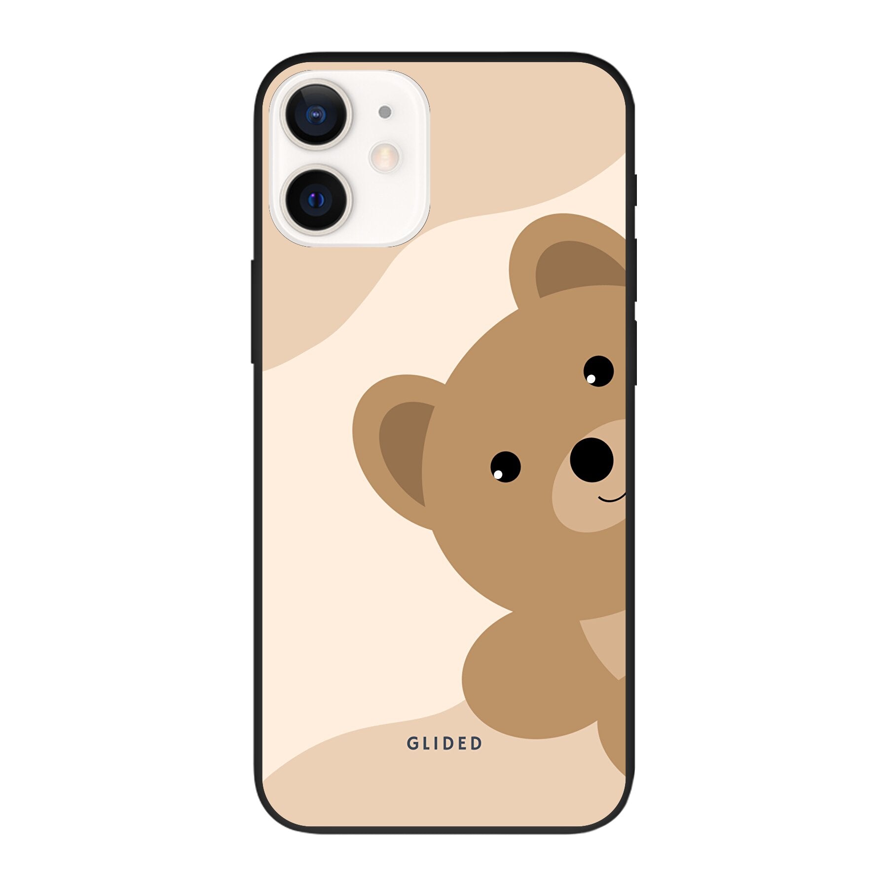 BearLove iPhone 12 Handyhülle mit süßem Bärendesign, bietet Schutz und Stil.