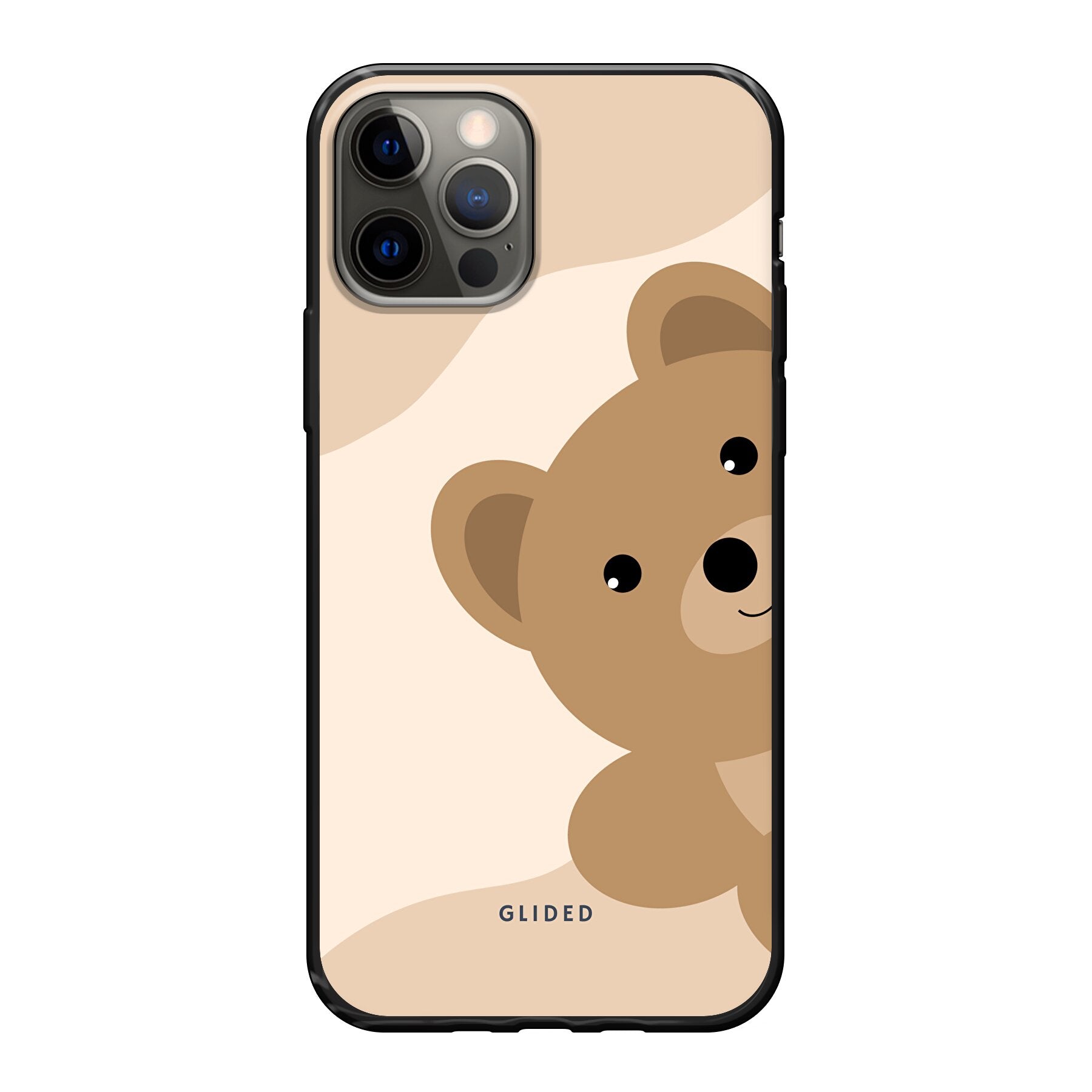 BearLove iPhone 12 Handyhülle mit süßem Bärendesign, bietet Schutz und Stil.