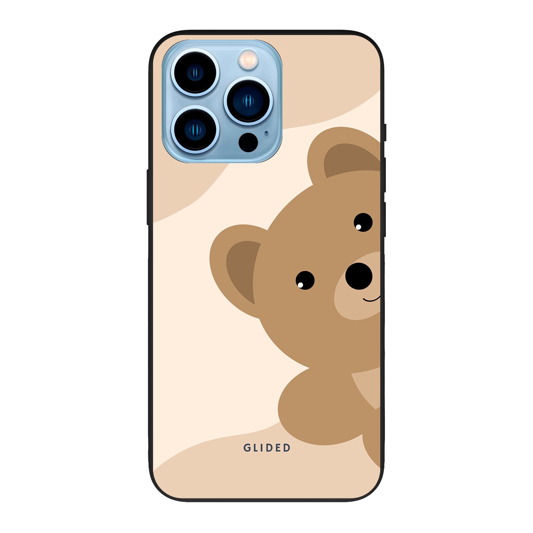 BearLove iPhone 13 Pro Max Handyhülle mit süßem Bärendesign, idealer Schutz und präzisen Aussparungen.