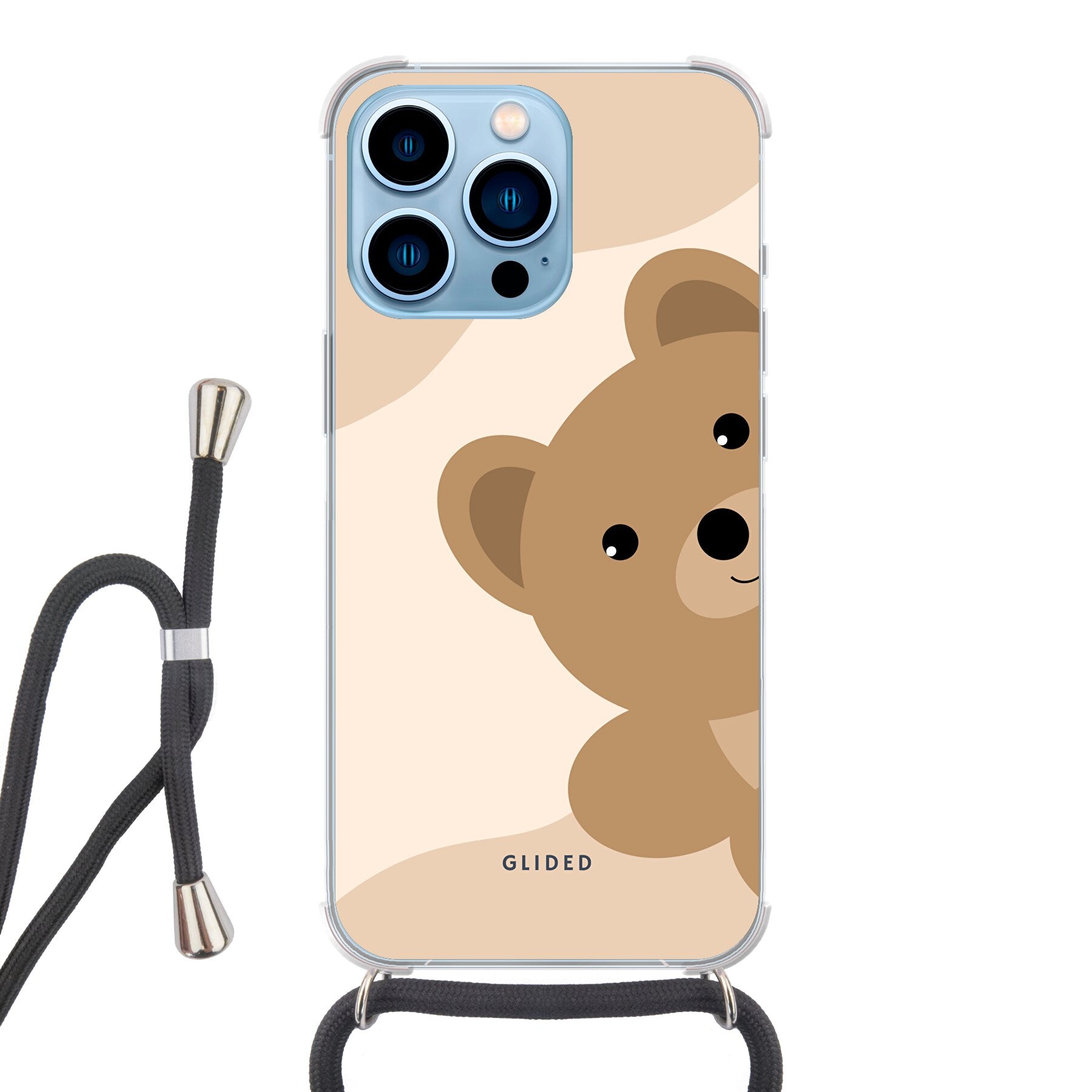 BearLove iPhone 13 Pro Max Handyhülle mit süßem Bärendesign, idealer Schutz und präzisen Aussparungen.