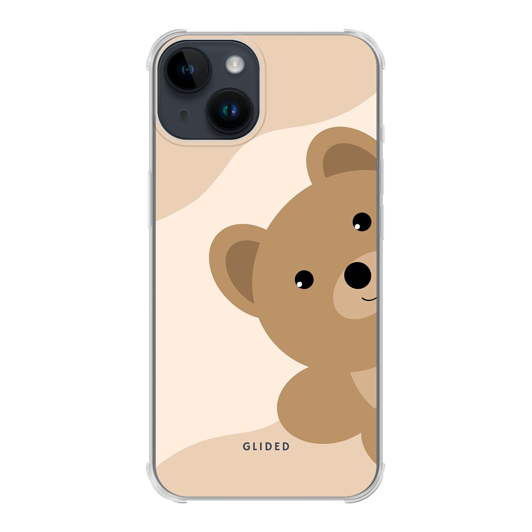 BearLove iPhone 14 Handyhülle mit süßem Bärendesign, bietet Schutz und Stil.