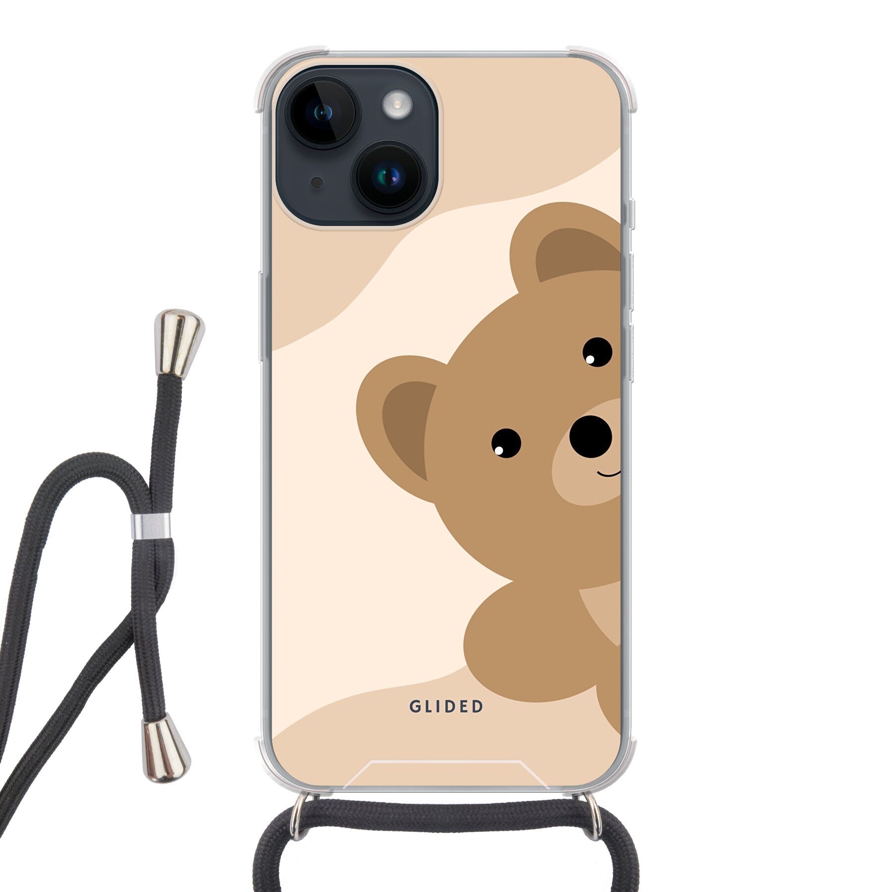 BearLove iPhone 14 Handyhülle mit süßem Bärendesign, bietet Schutz und Stil.