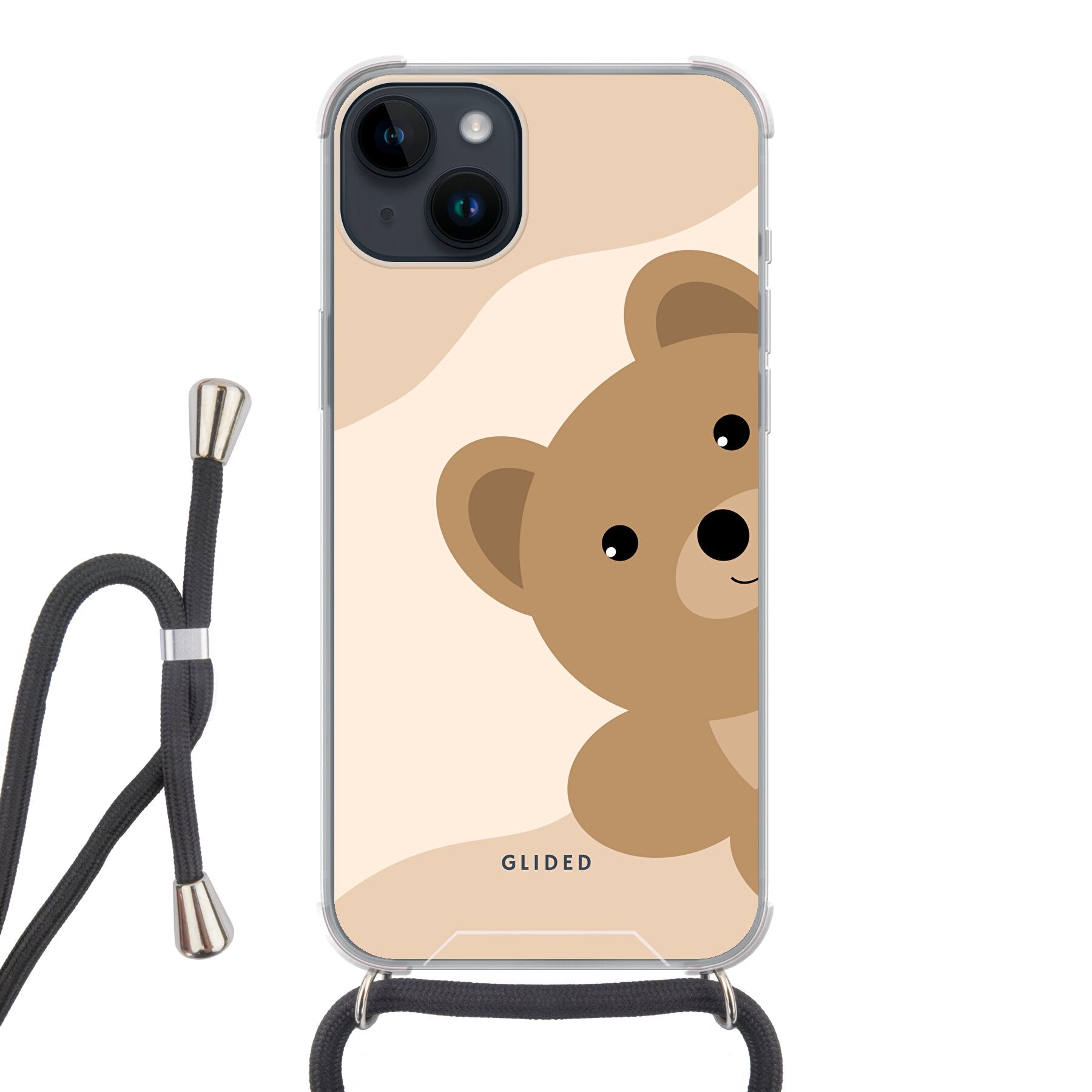 BearLove iPhone 14 Pro Handyhülle mit süßem Bärendesign, idealer Schutz und schlankem Profil.