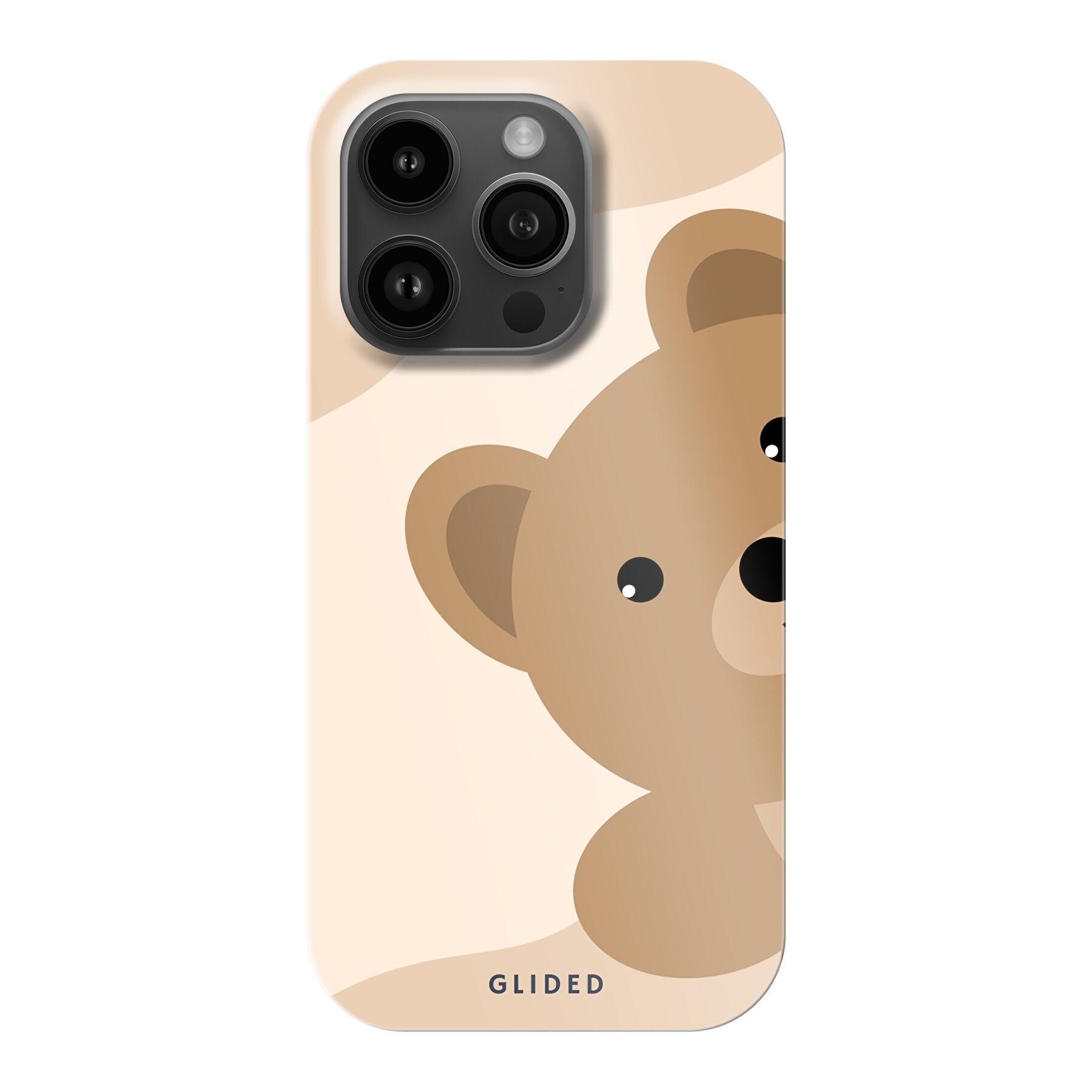 BearLove iPhone 14 Pro Handyhülle mit süßem Bärendesign, idealer Schutz und schlankem Profil.