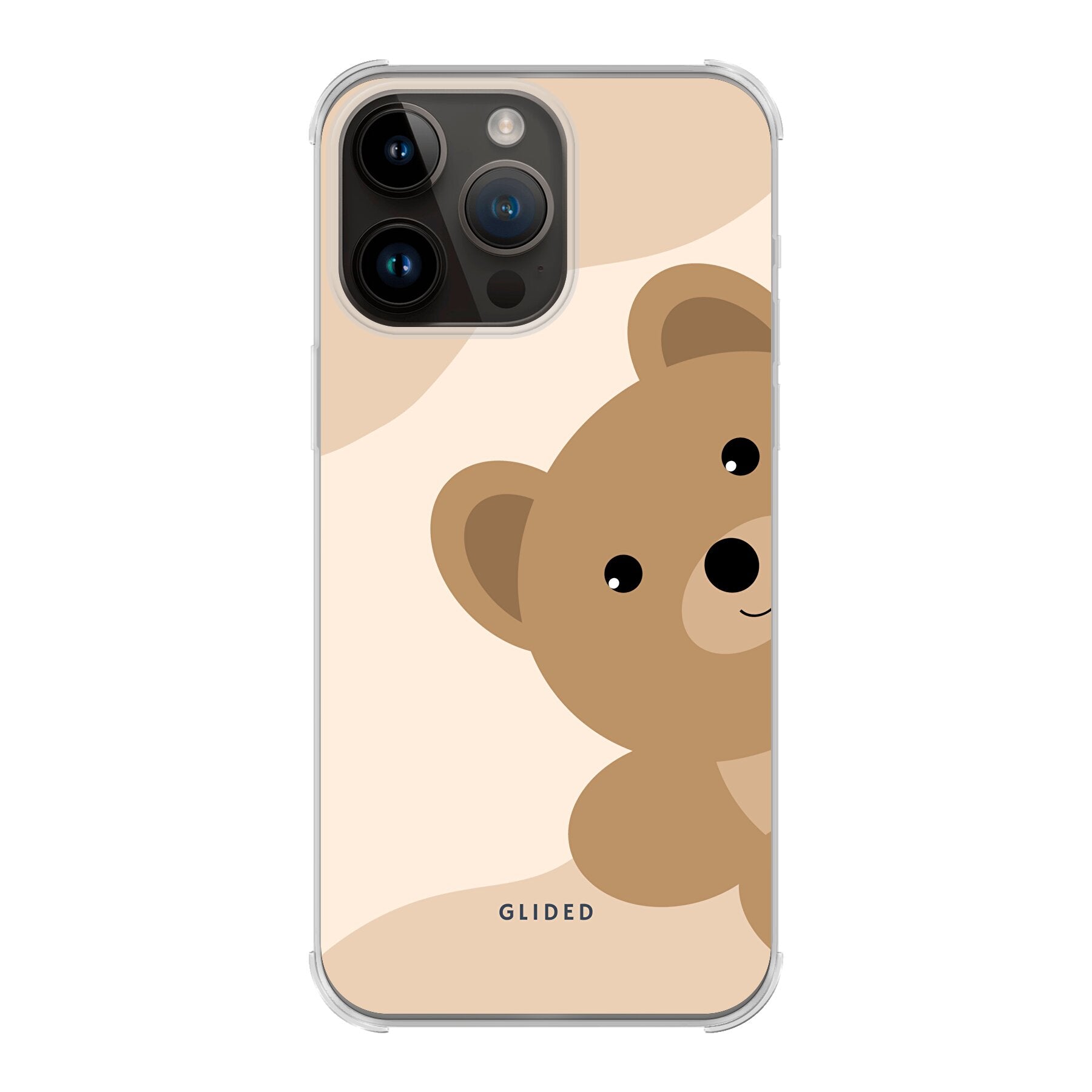 BearLove iPhone 14 Pro Max Handyhülle mit süßem Bärendesign, idealer Schutz und stilvolles Accessoire.