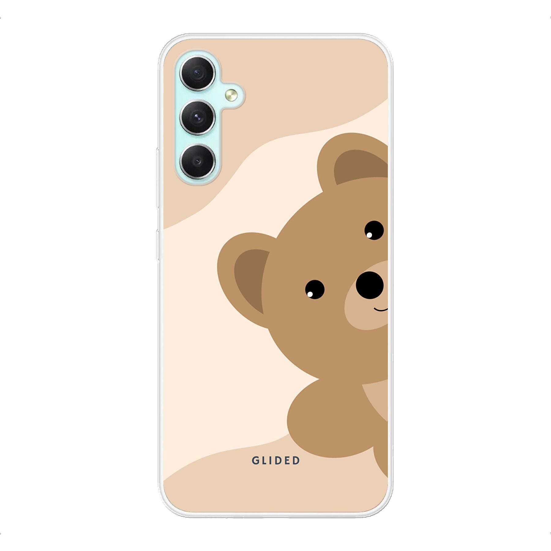 BearLove Handyhülle für Samsung Galaxy A34 mit süßem Bären-Design, bietet Schutz und Stil.