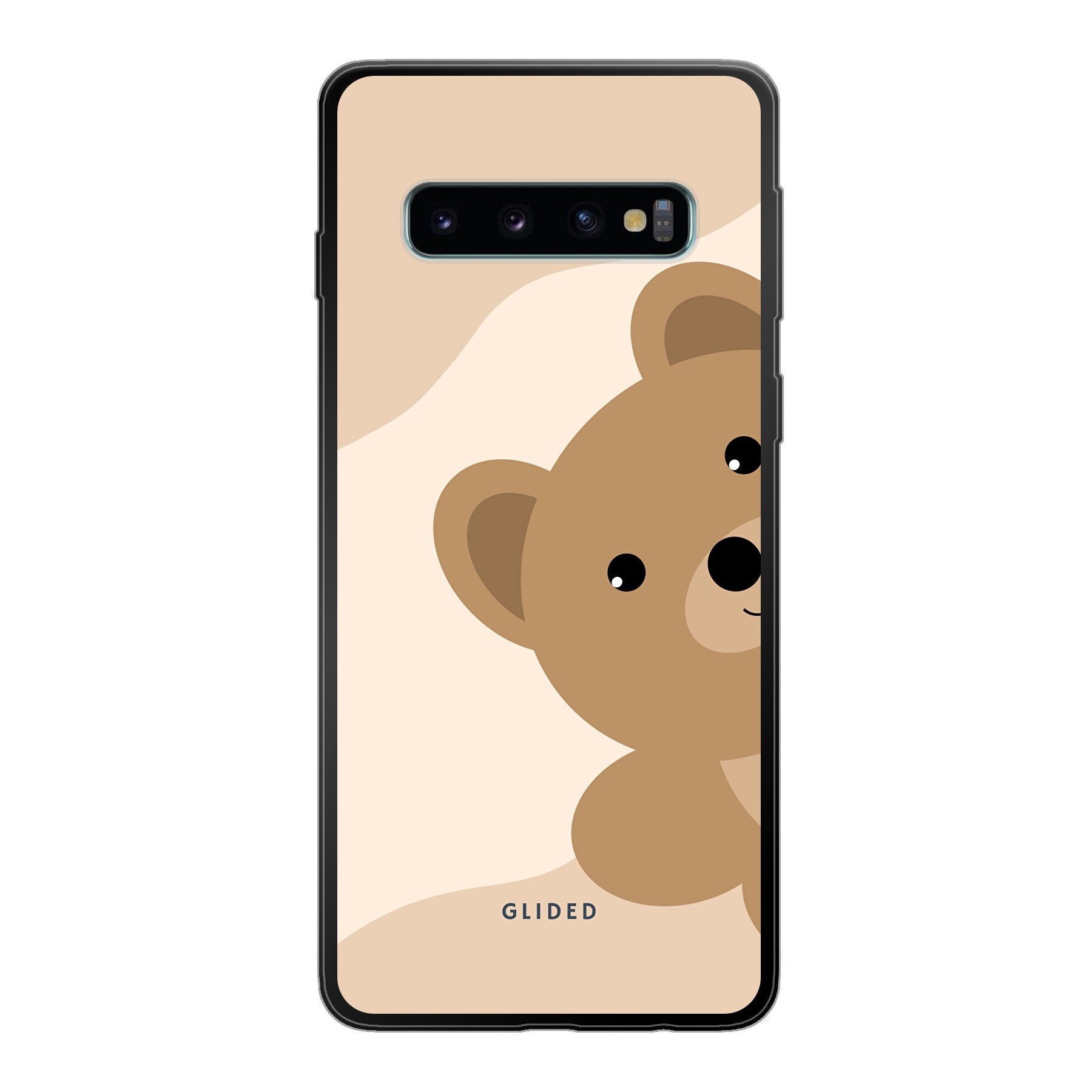 BearLove Handyhülle für Samsung Galaxy S10 mit süßem Bärenmotiv, bietet Schutz und Stil.