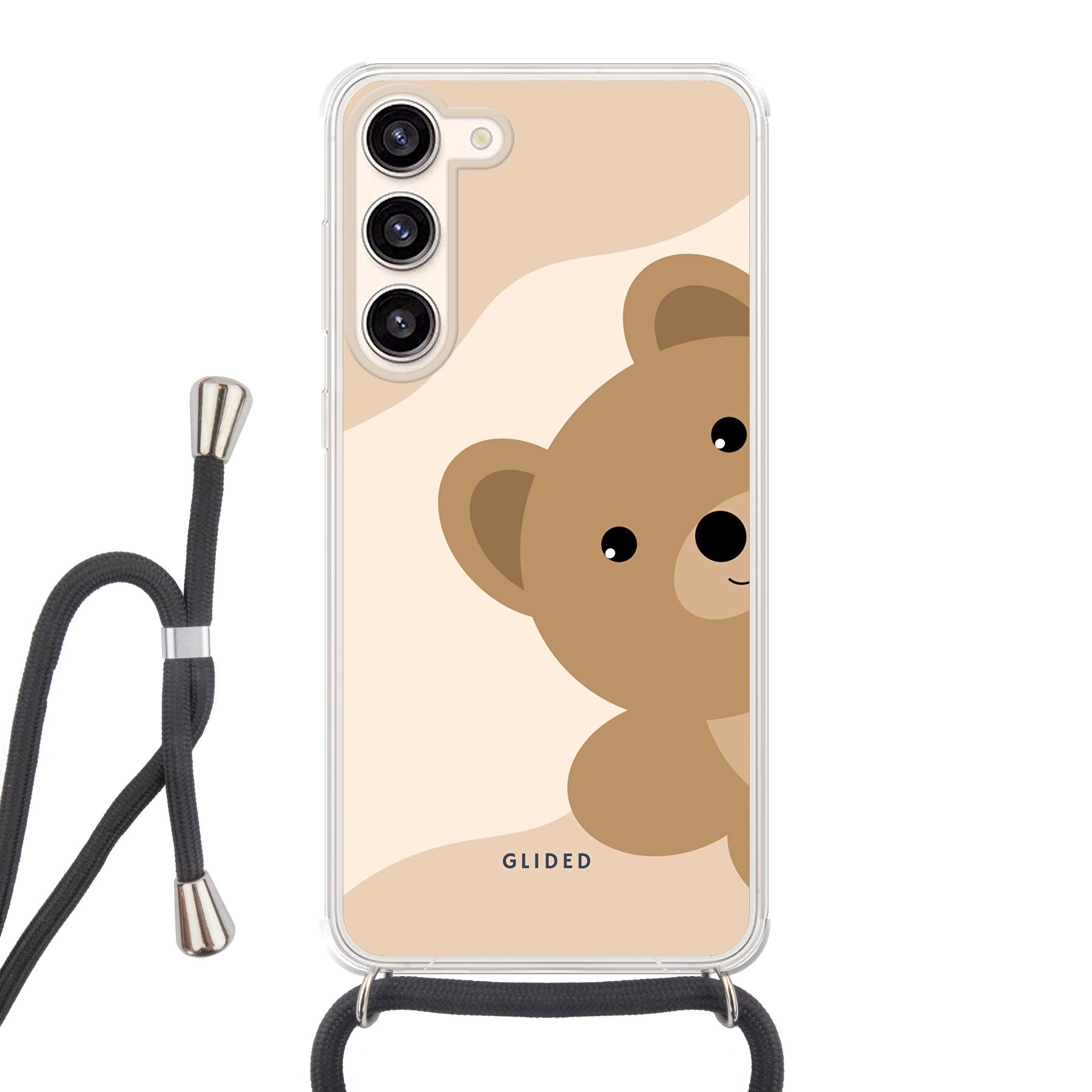 BearLove Handyhülle für Samsung Galaxy S23 Plus mit süßem Bären-Design, bietet Schutz und Stil.