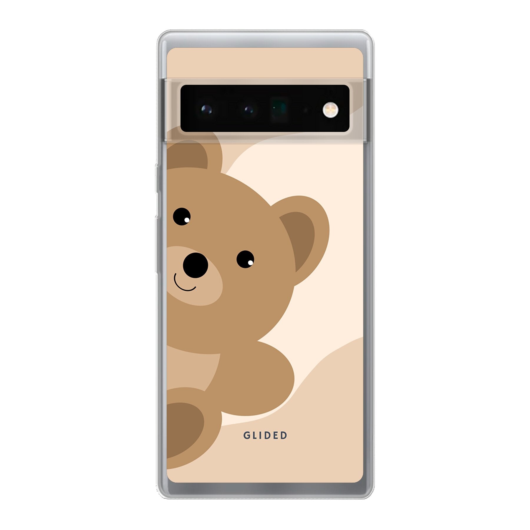 BearLove Right Handyhülle für Google Pixel 6 Pro mit süßem Bärenmotiv, bietet Schutz und Stil.