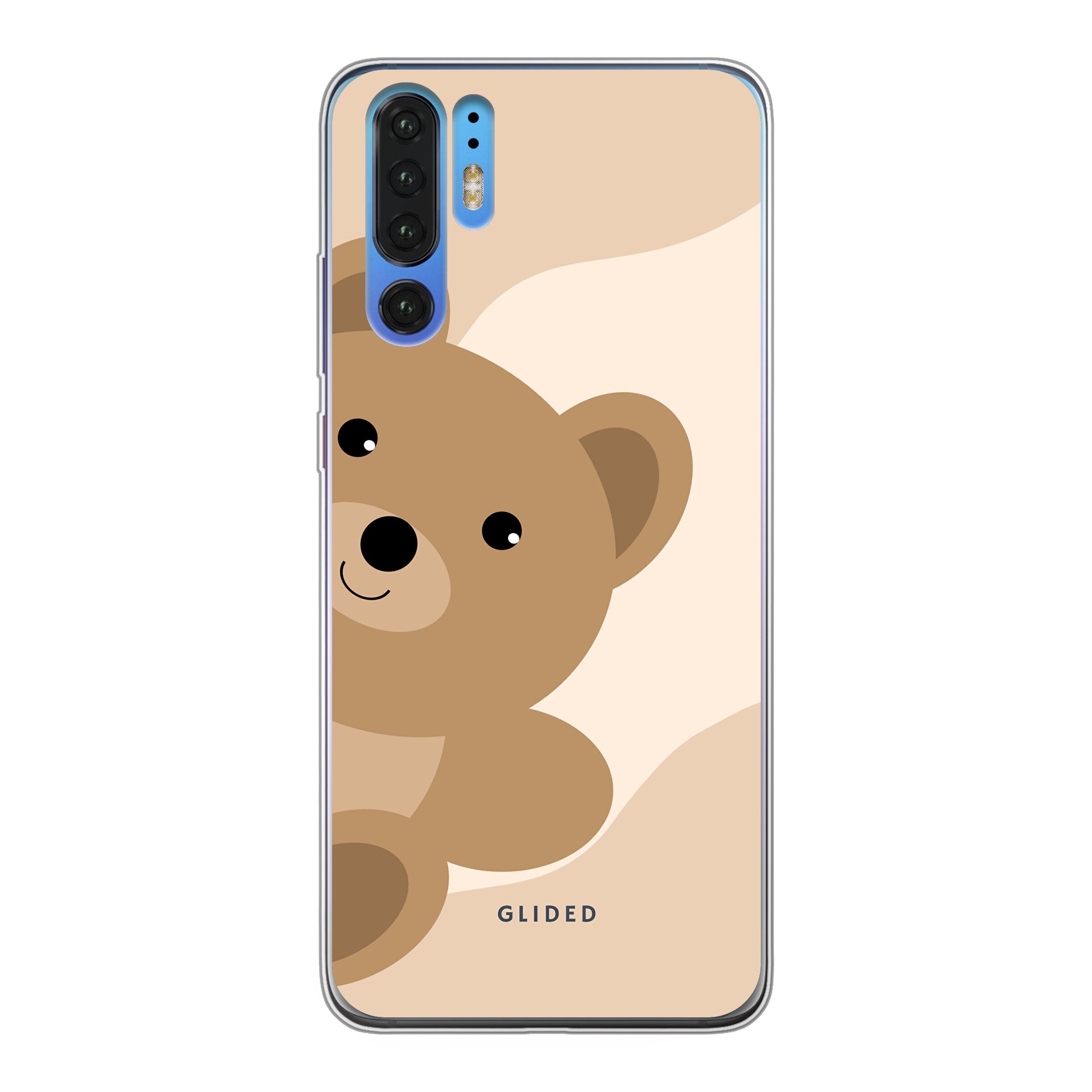 BearLove Huawei P30 Pro Handyhülle mit süßem Bärendesign, bietet Schutz und Stil für dein Smartphone.