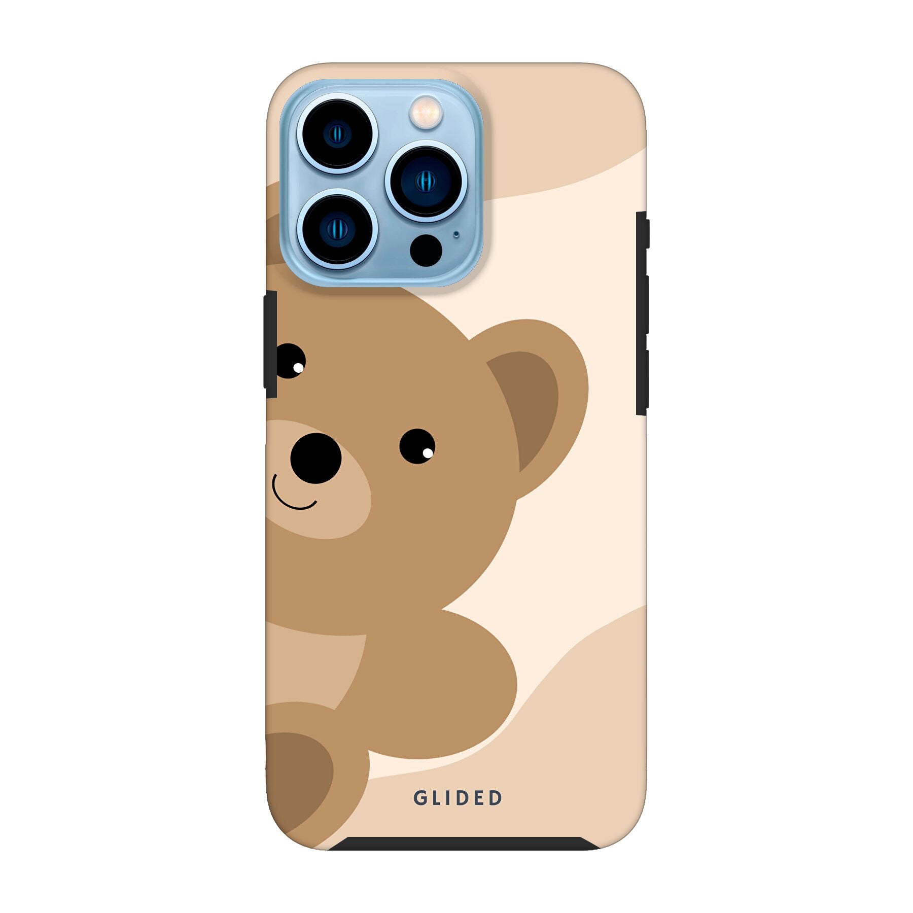 BearLove iPhone 13 Pro Handyhülle mit süßem Bären-Design, bietet optimalen Schutz und stilvolle Ästhetik.