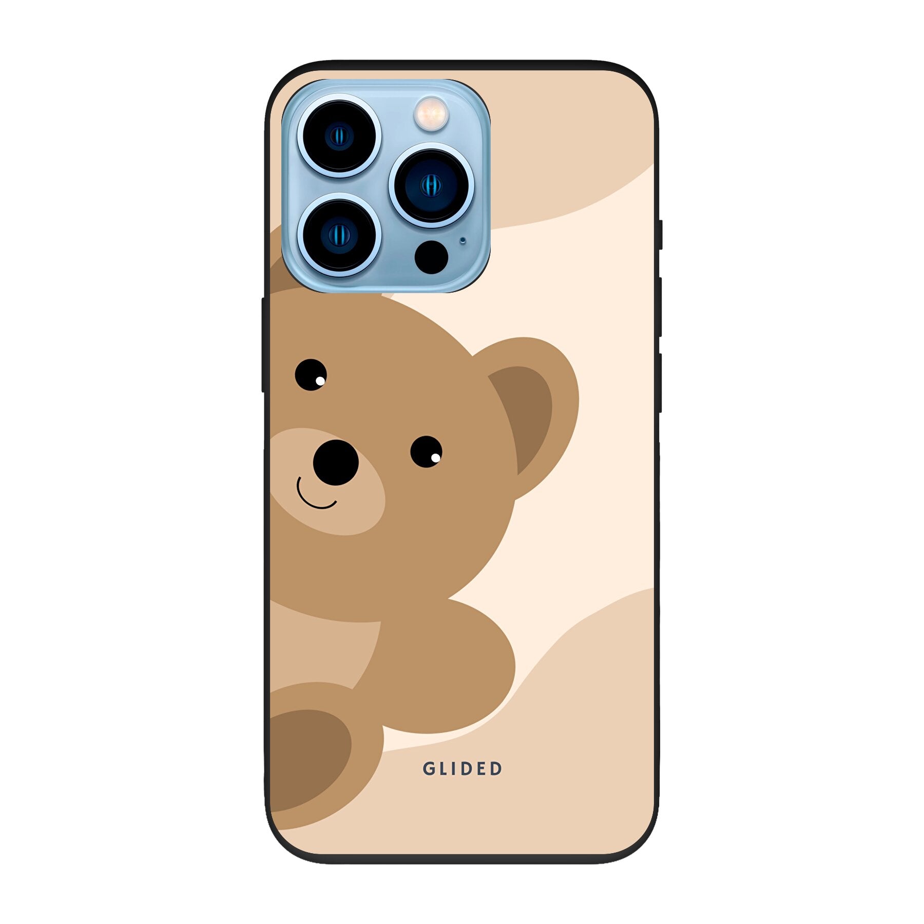 BearLove iPhone 13 Pro Handyhülle mit süßem Bären-Design, bietet optimalen Schutz und stilvolle Ästhetik.