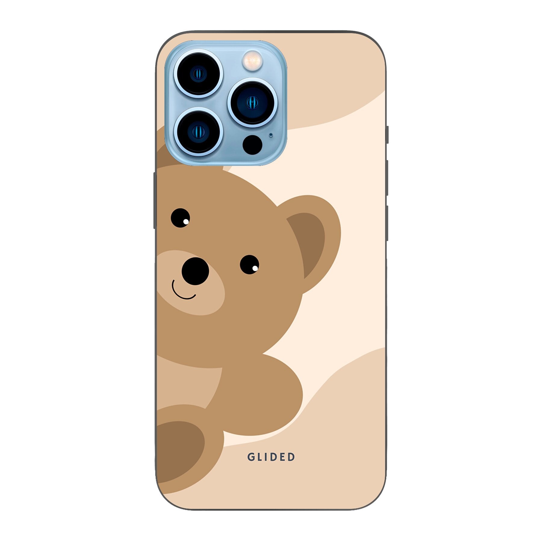 BearLove iPhone 13 Pro Handyhülle mit süßem Bären-Design, bietet optimalen Schutz und stilvolle Ästhetik.