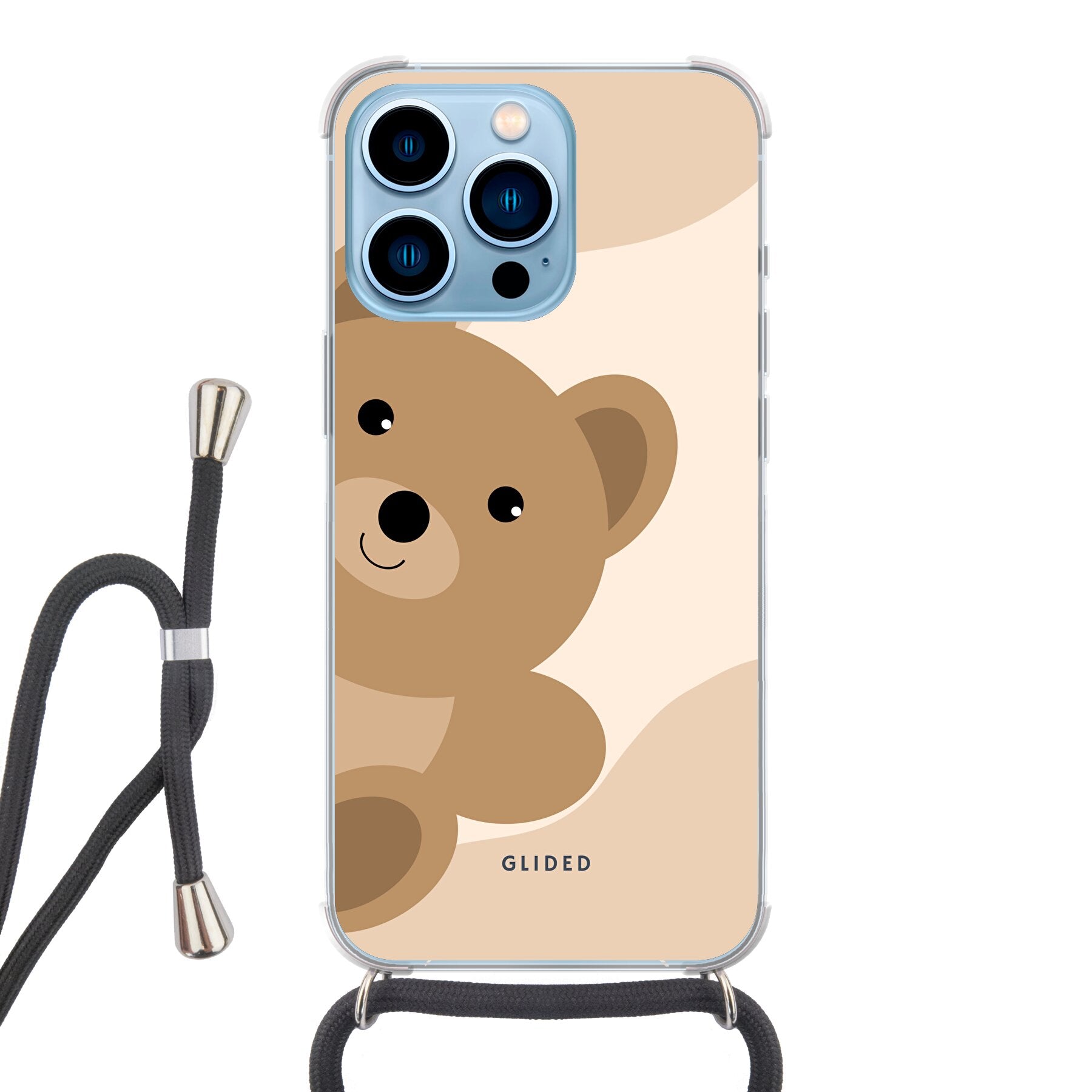 BearLove iPhone 13 Pro Handyhülle mit süßem Bären-Design, bietet optimalen Schutz und stilvolle Ästhetik.